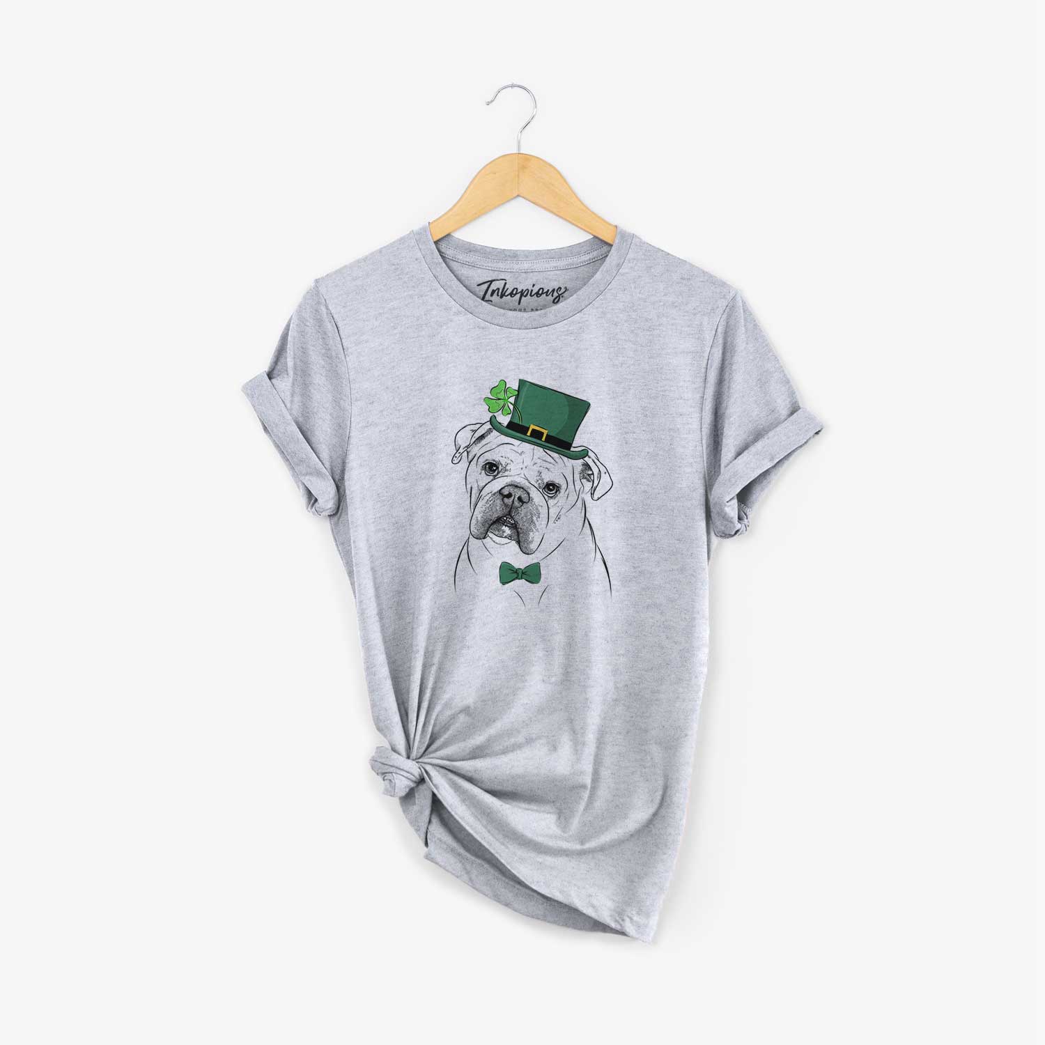 St. Patrick's Blossom the English Bulldog - Unisex Crewneck