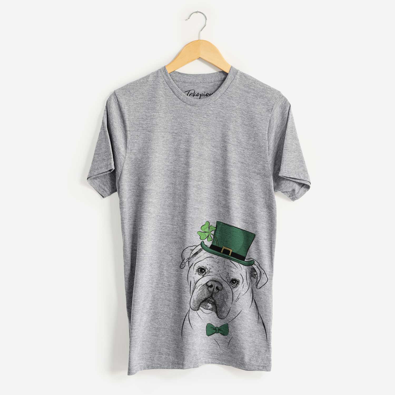 St. Patrick's Blossom the English Bulldog - Unisex Crewneck