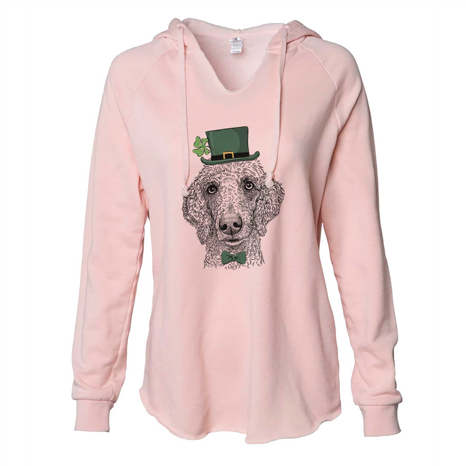 St. Patrick's Blossom the Poodle - Cali Wave Hooded Sweatshirt