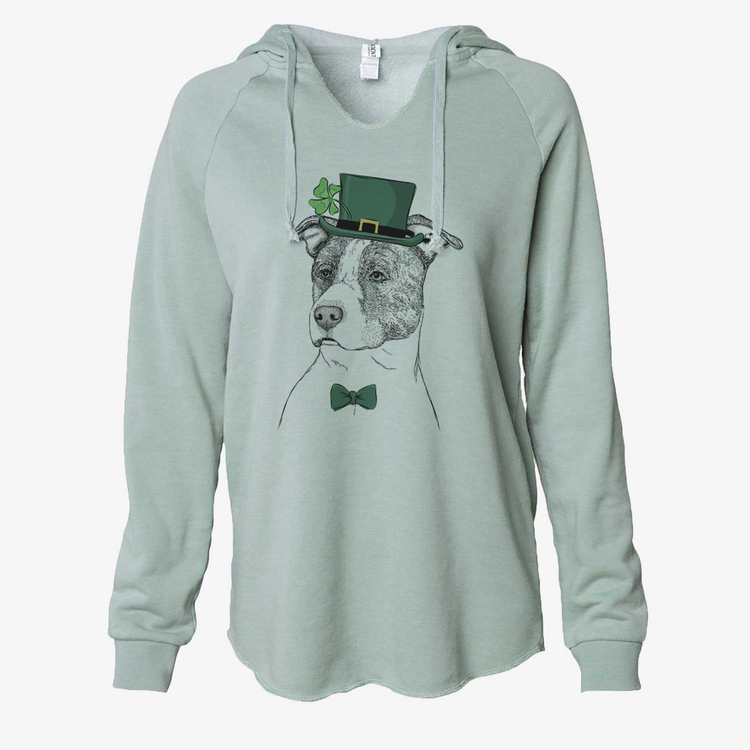 St. Patrick's Blu the Pitbull - Cali Wave Hooded Sweatshirt