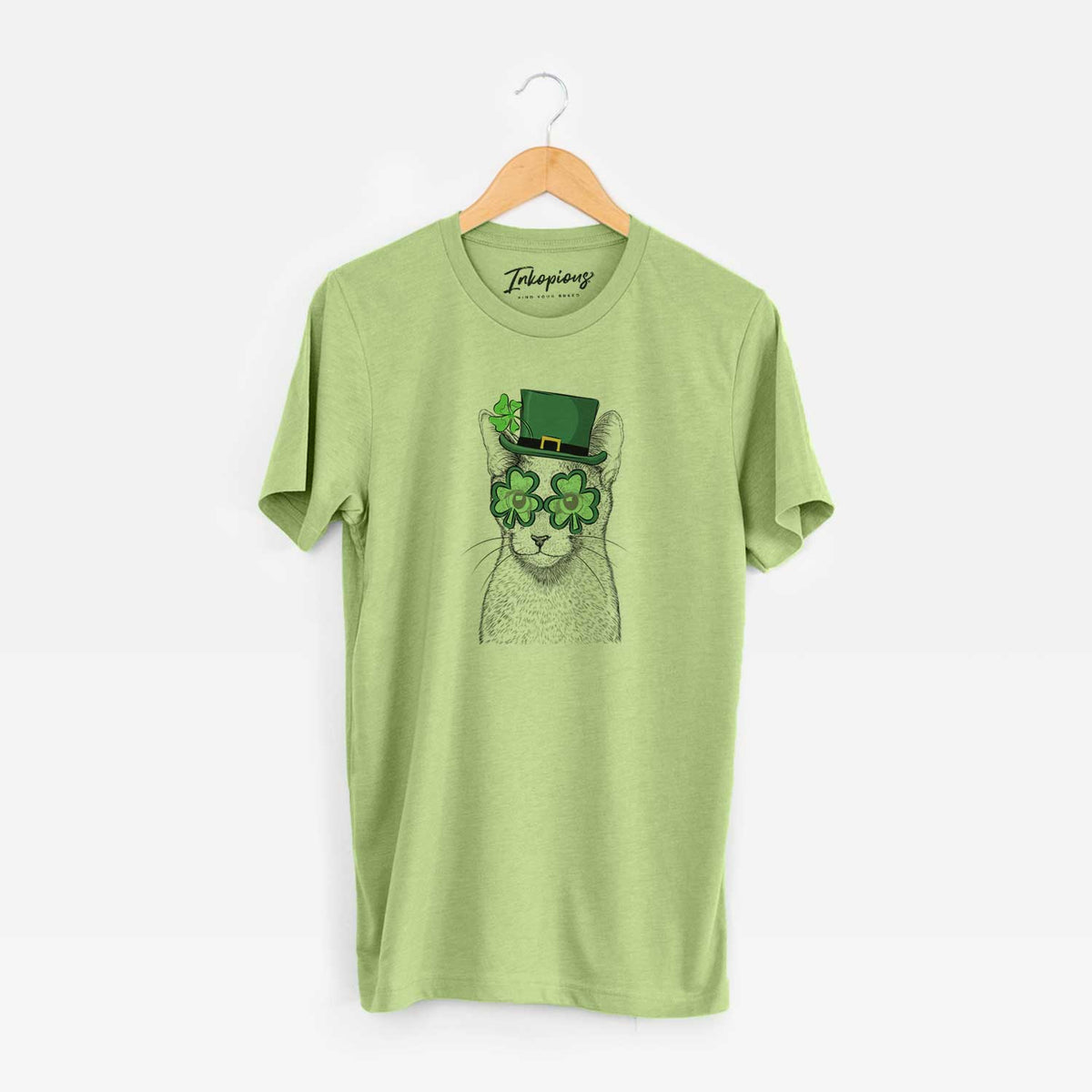 St. Patrick's Blue the Russsian Blue Cat - Unisex Crewneck