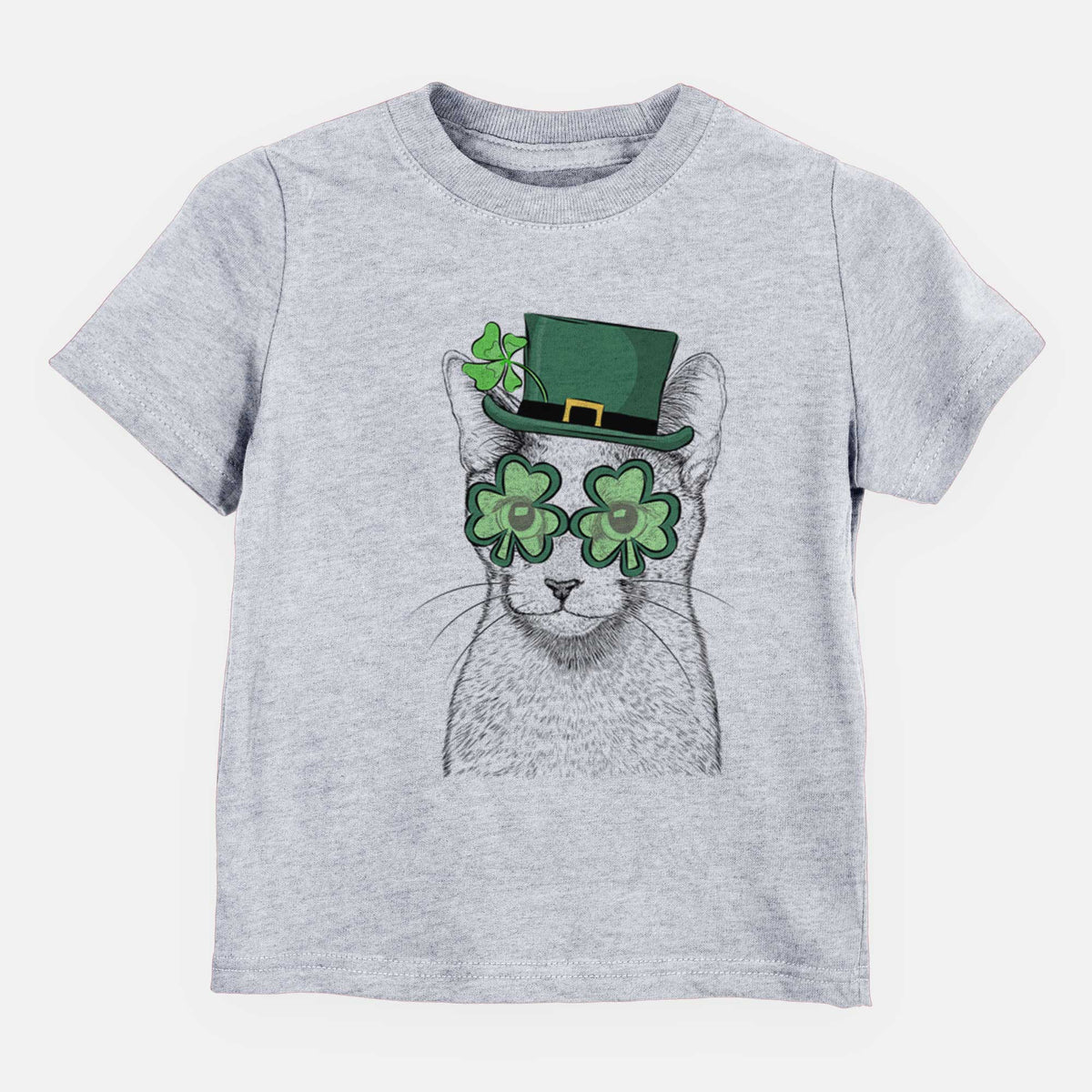 St. Patricks Blue the Russsian Blue Cat - Kids/Youth/Toddler Shirt