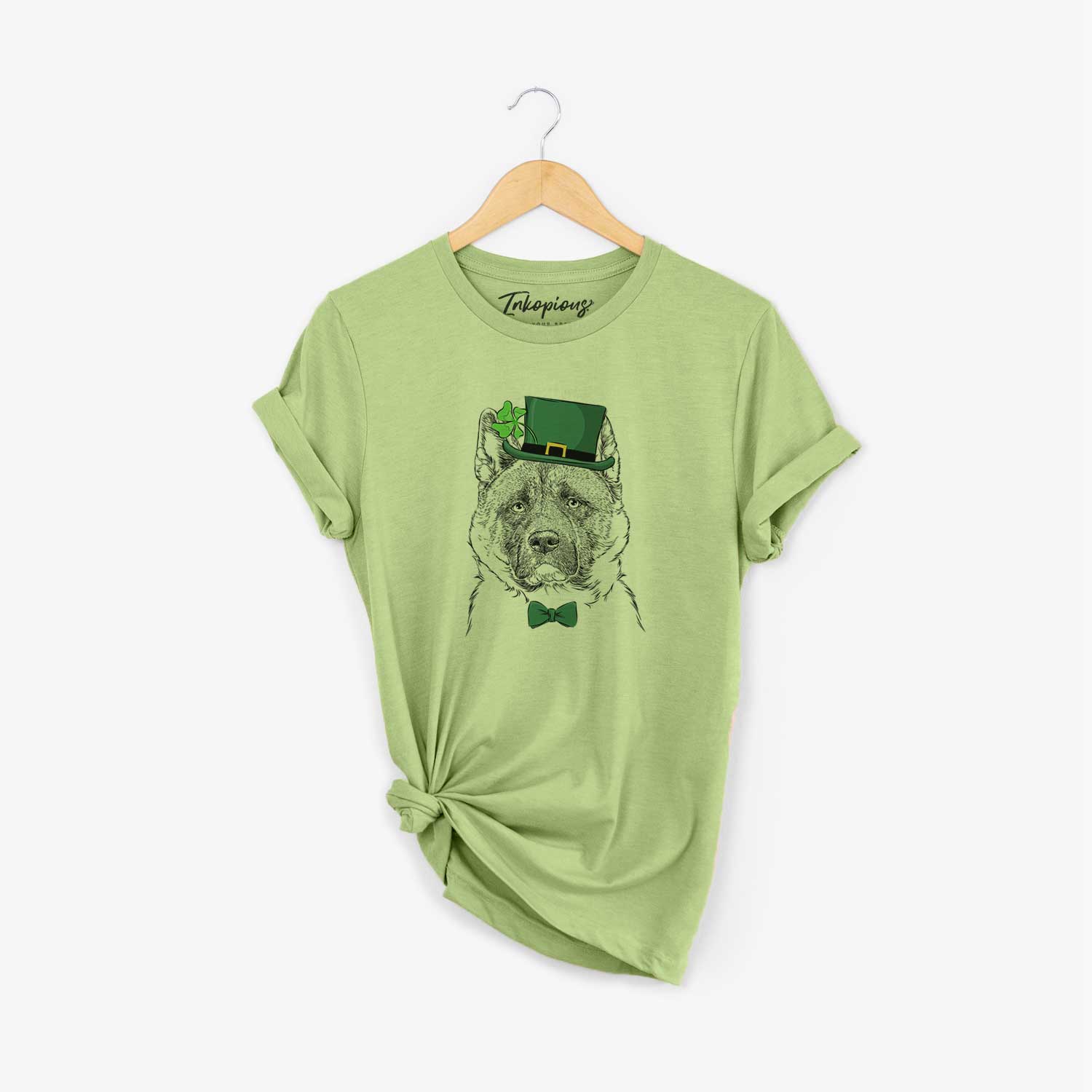 St. Patrick's Bo the American Akita - Unisex Crewneck