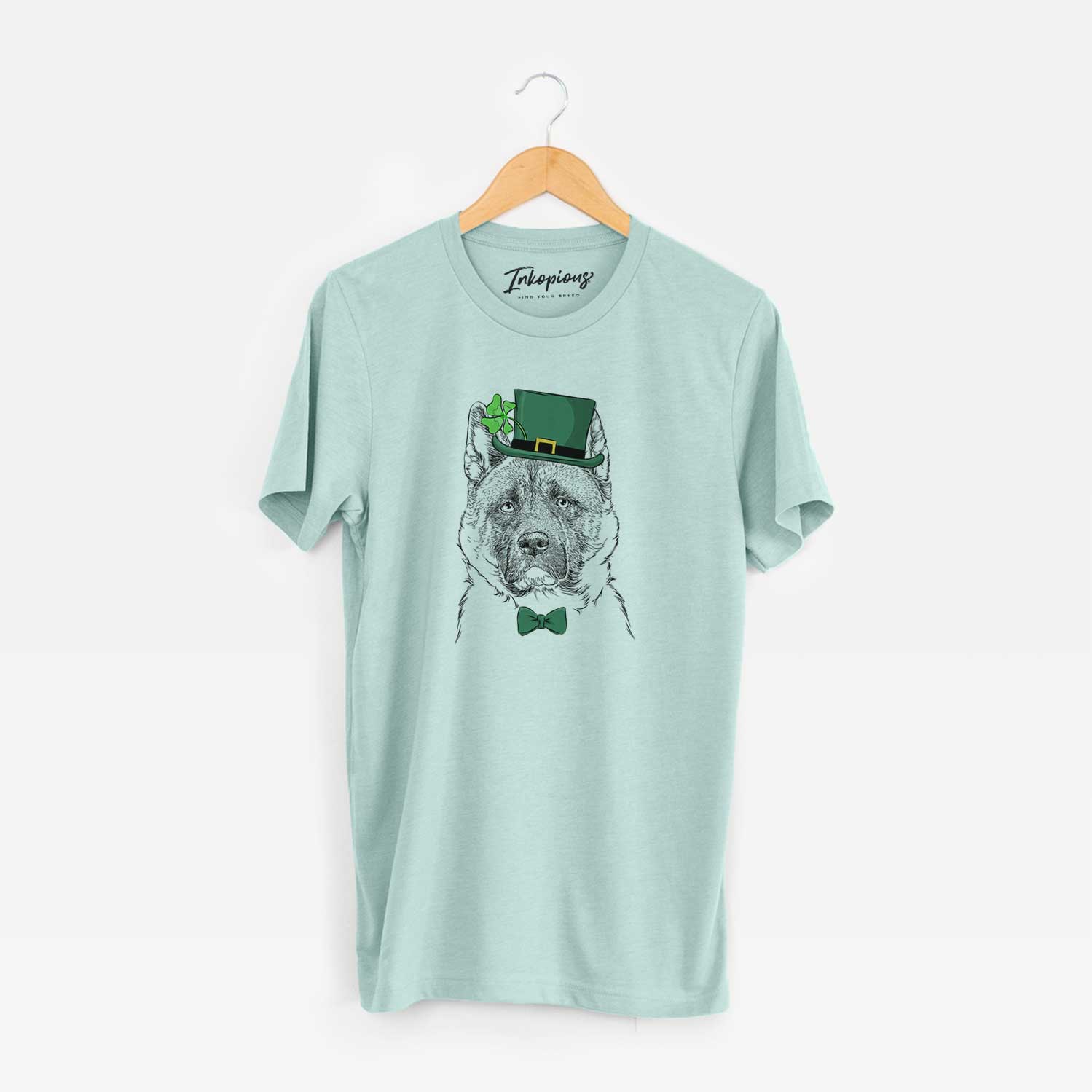 St. Patrick's Bo the American Akita - Unisex Crewneck