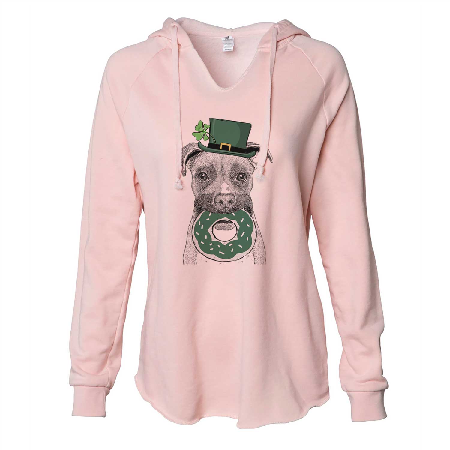 St. Patrick's Bo the Boxer - Cali Wave Hooded Sweatshirt