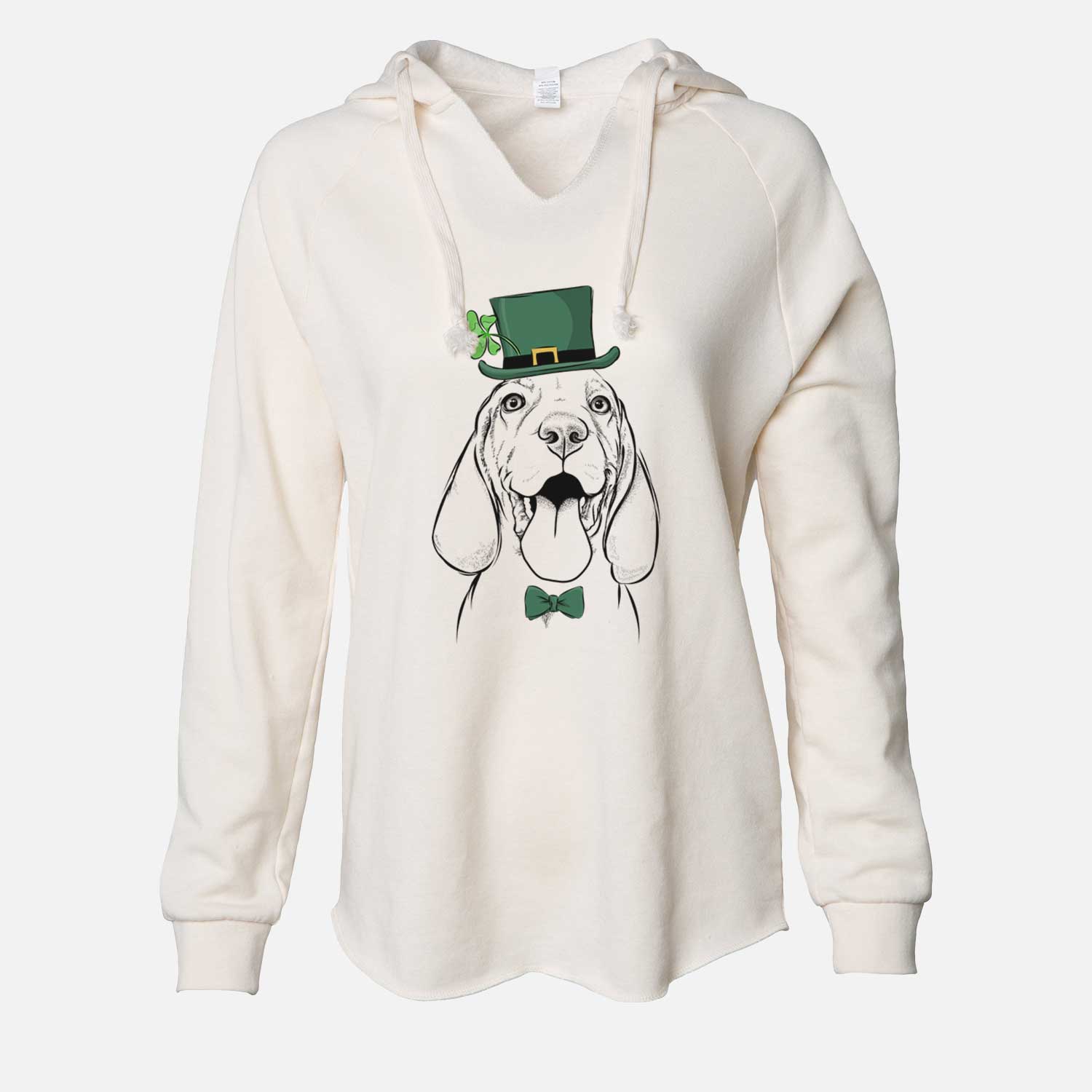 St. Patrick's Bodi the Vizsla - Cali Wave Hooded Sweatshirt