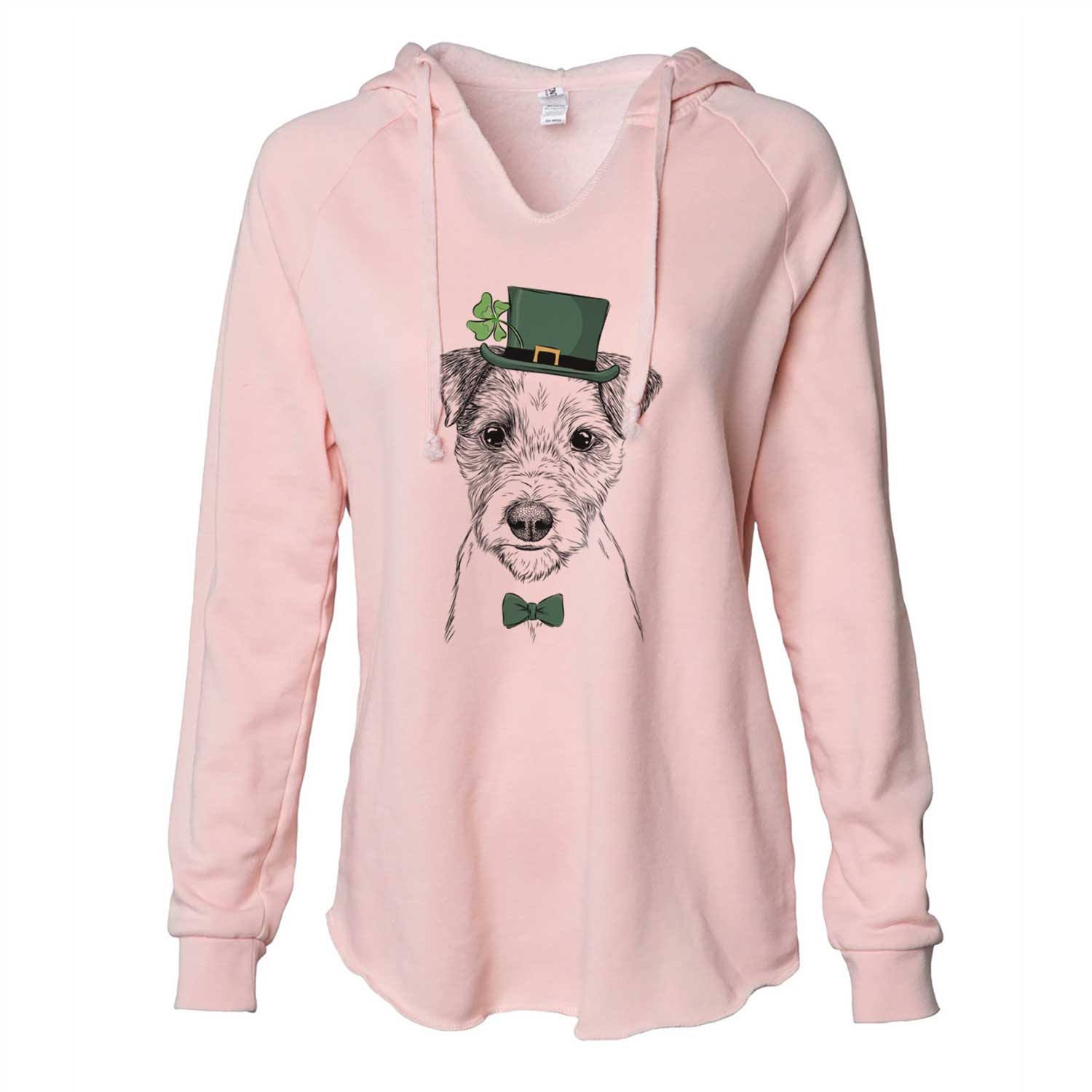 St. Patrick's Bogart the Parson Russell Terrier - Cali Wave Hooded Sweatshirt