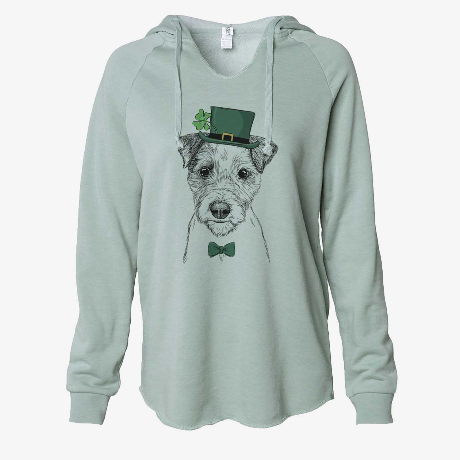 St. Patrick's Bogart the Parson Russell Terrier - Cali Wave Hooded Sweatshirt