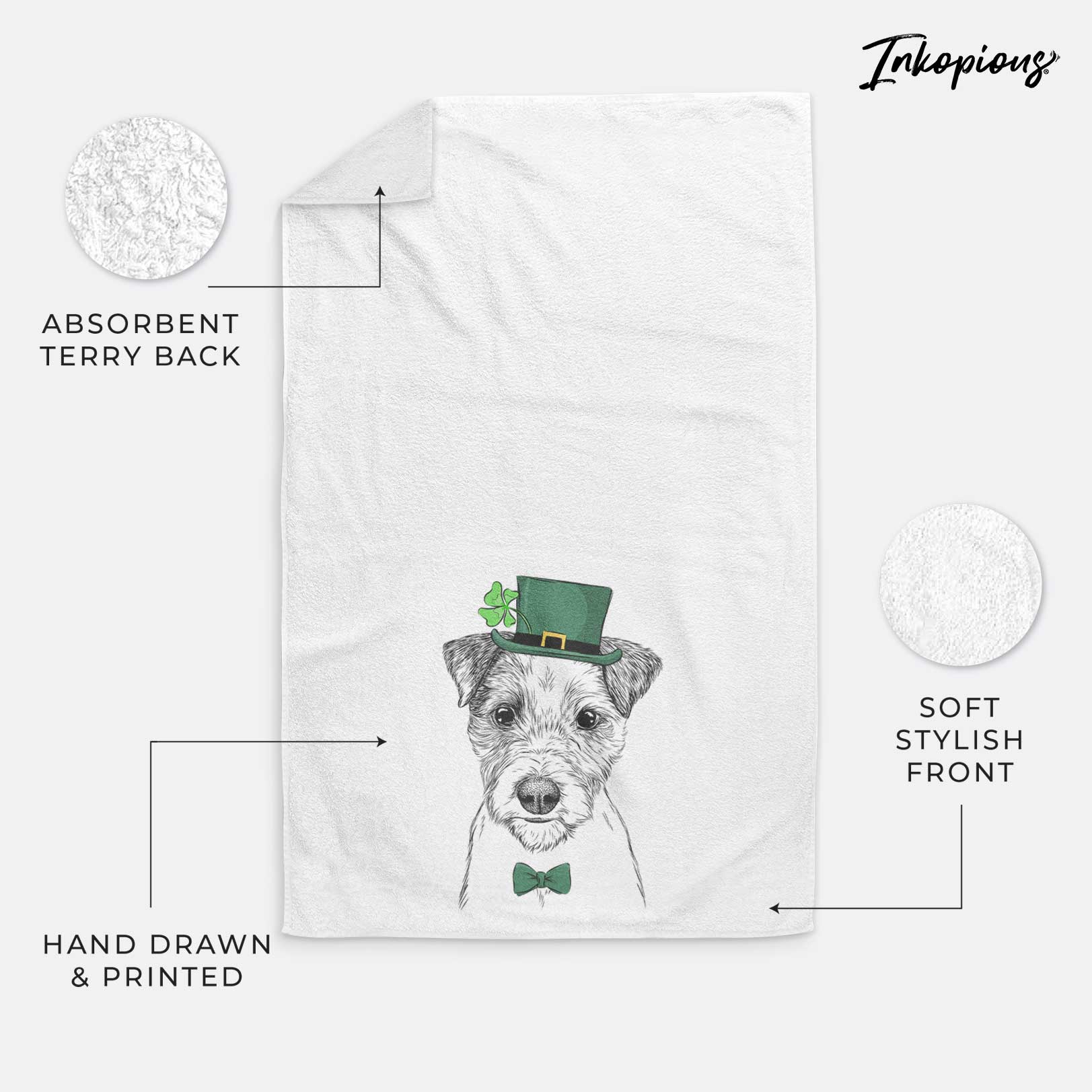 Bogart the Parson Russell Terrier Decorative Hand Towel