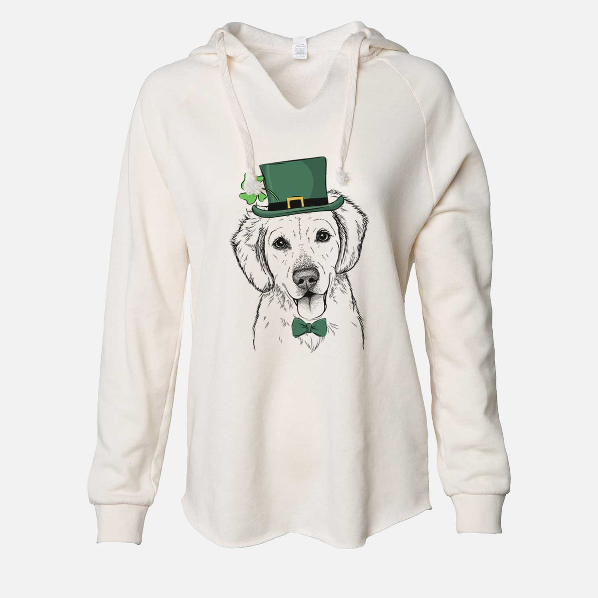 St. Patrick's Bojo the Golden Retriever - Cali Wave Hooded Sweatshirt
