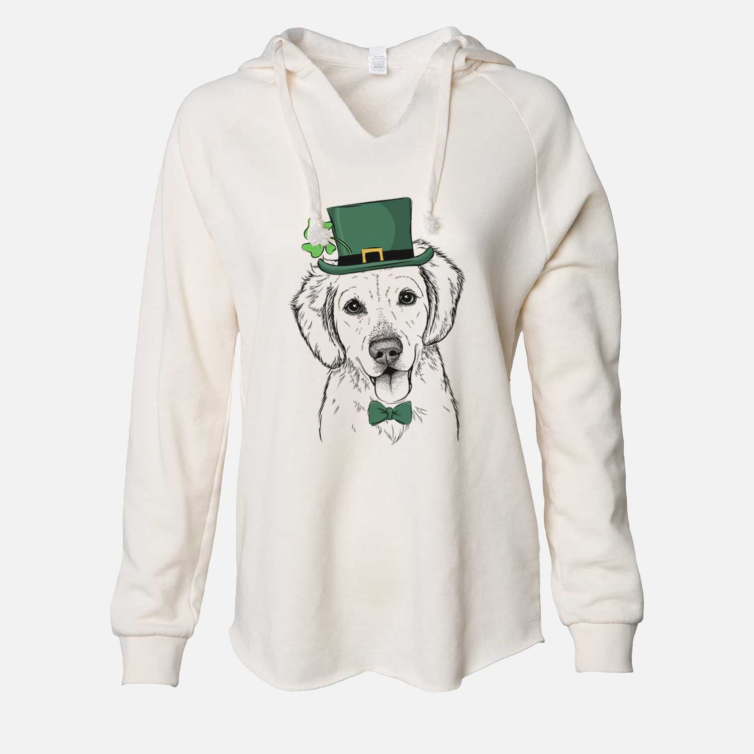 St. Patrick's Bojo the Golden Retriever - Cali Wave Hooded Sweatshirt