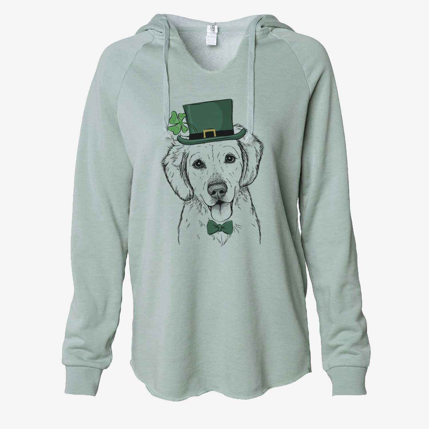 St. Patrick's Bojo the Golden Retriever - Cali Wave Hooded Sweatshirt