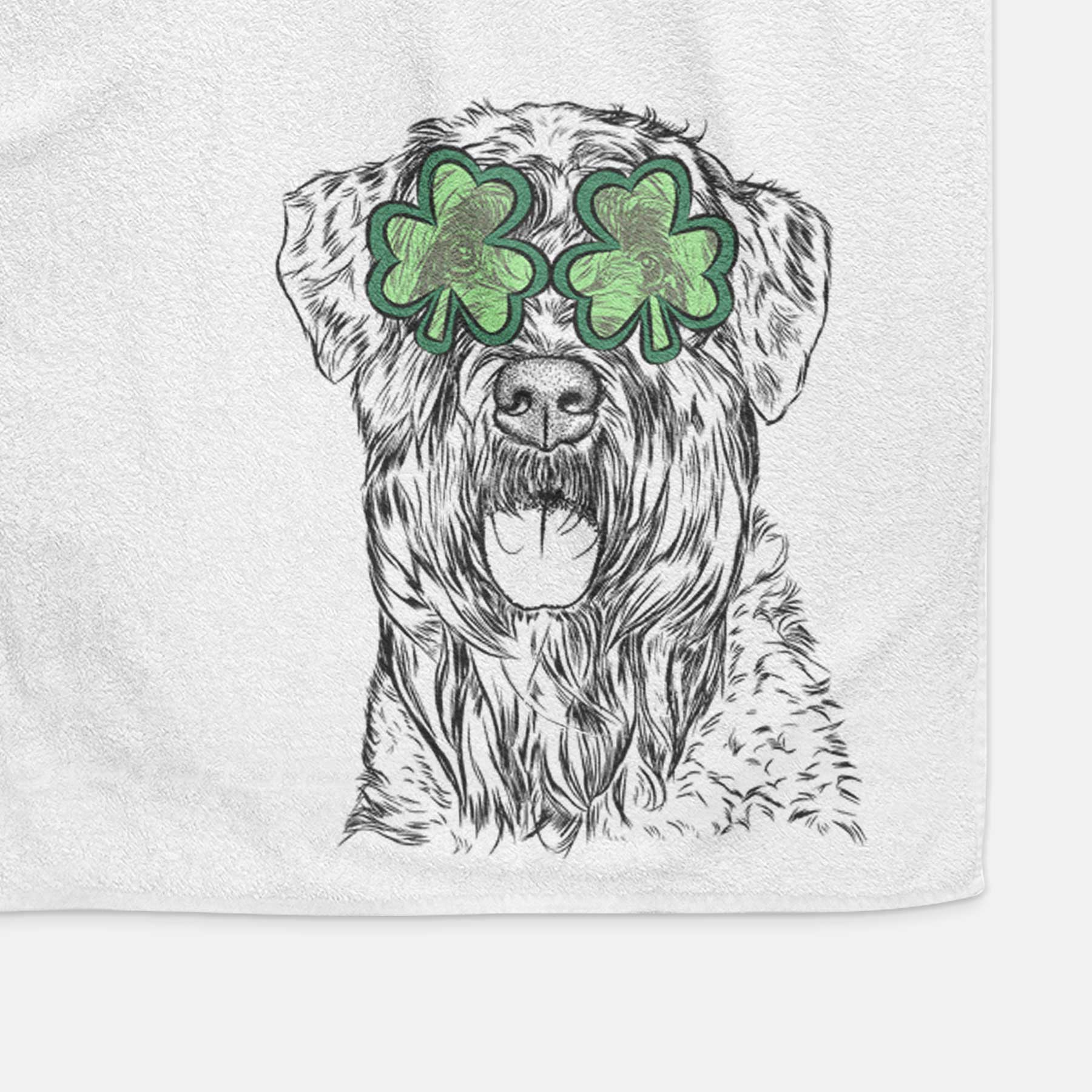 Bonnie the Bouvier Des Flandres Decorative Hand Towel