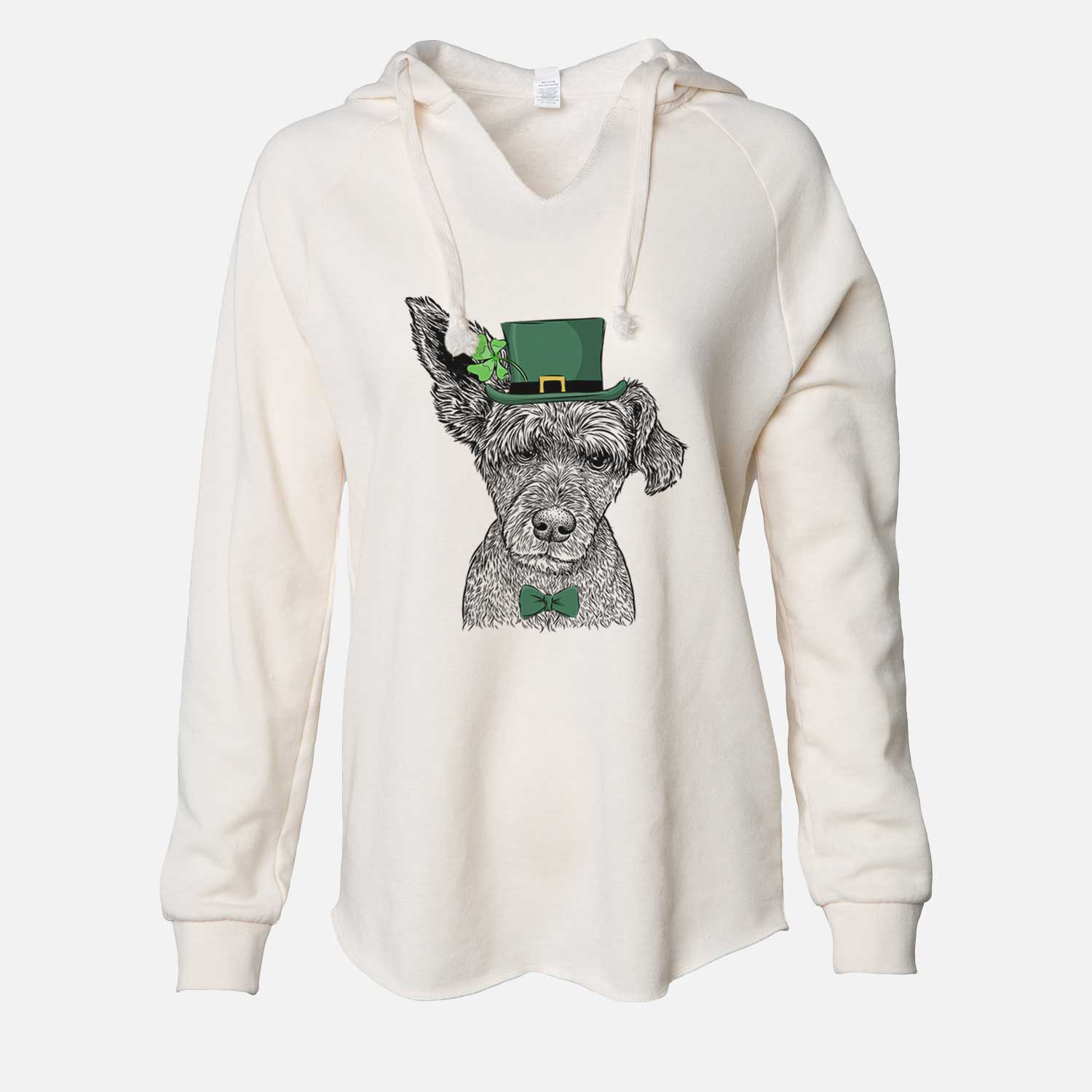 St. Patrick's Boodles the Schnauzer Mix - Cali Wave Hooded Sweatshirt