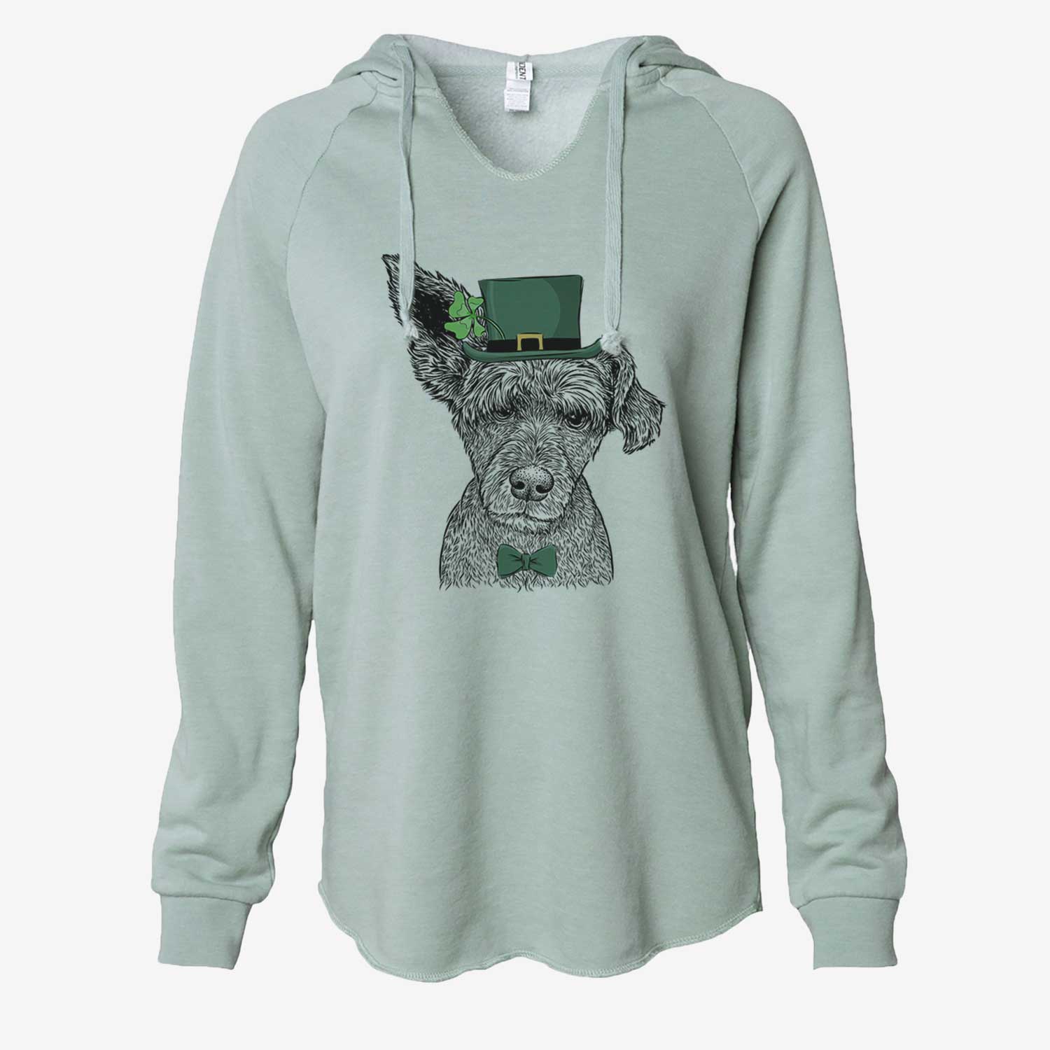 St. Patrick's Boodles the Schnauzer Mix - Cali Wave Hooded Sweatshirt