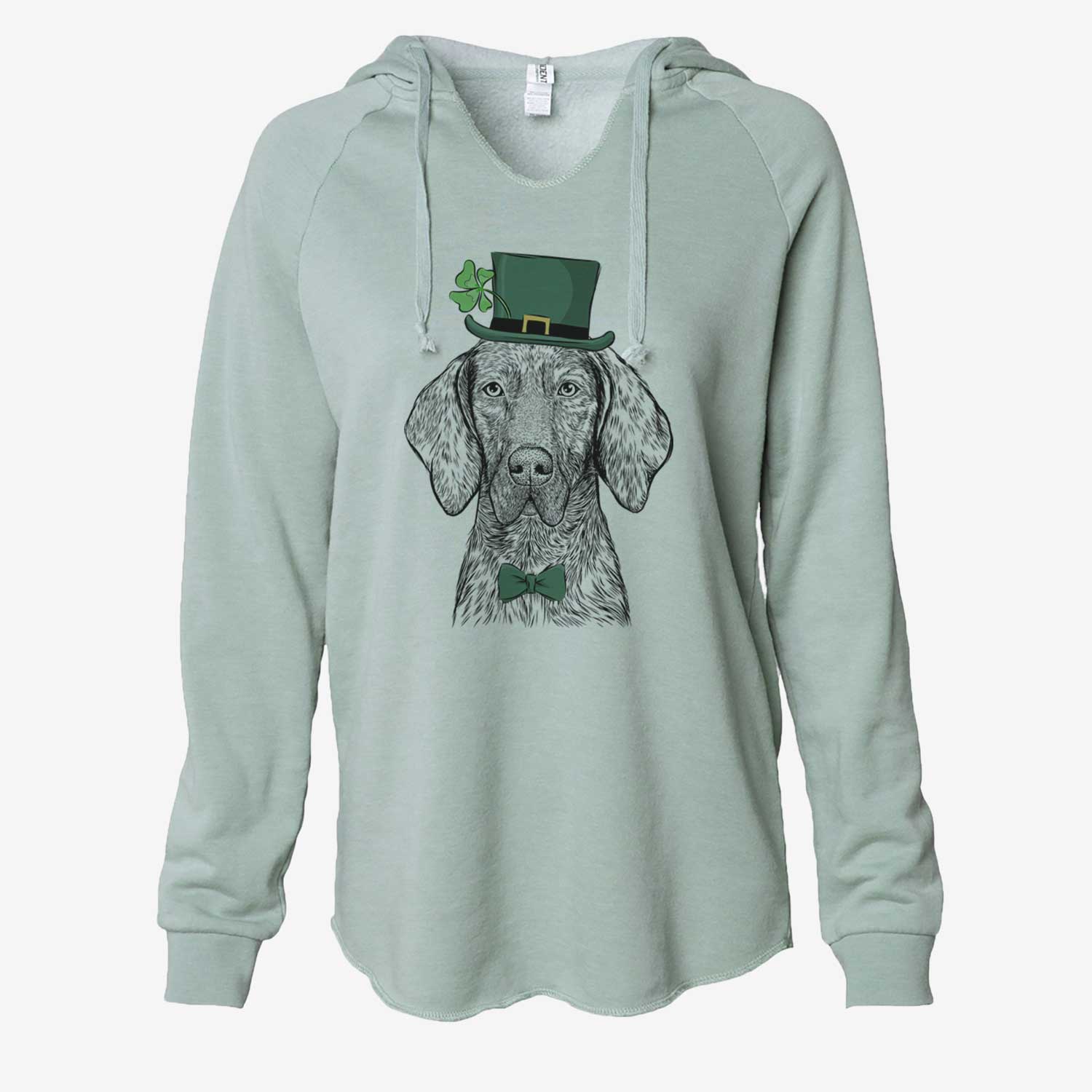 St. Patrick's Boone the Plott Hound - Cali Wave Hooded Sweatshirt