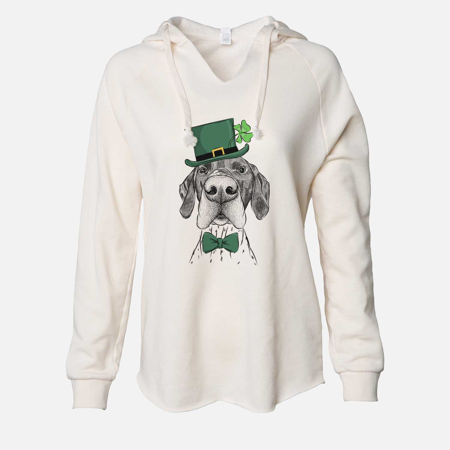 St. Patrick's Booze the German Shorthaired Pointer - Cali Wave Hooded Sweatshirt