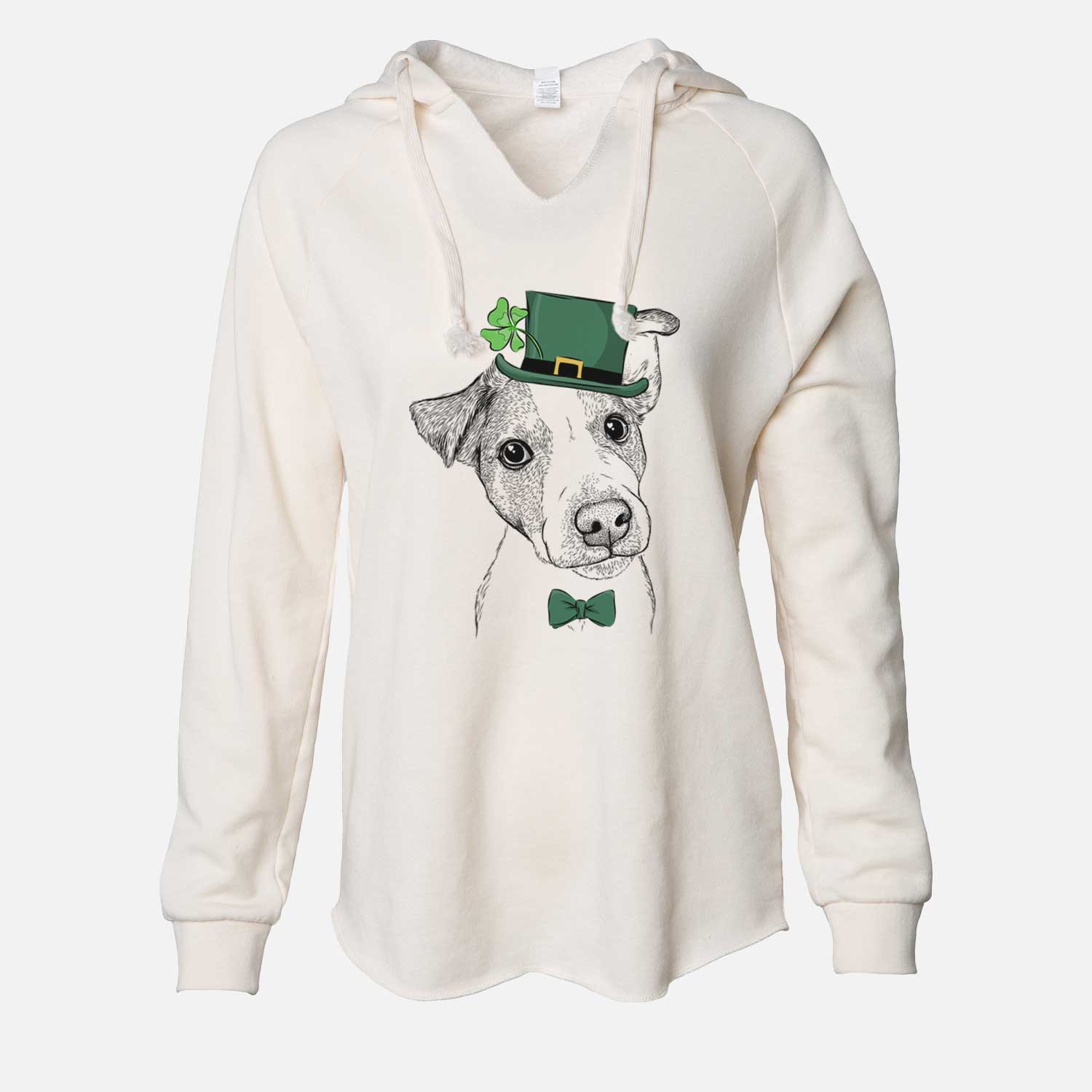 St. Patrick's Bosse the Jack Russell Terrier - Cali Wave Hooded Sweatshirt