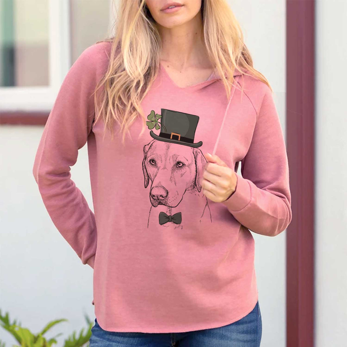 St. Patrick's Braxton the Yellow Lab - Cali Wave Hooded Sweatshirt