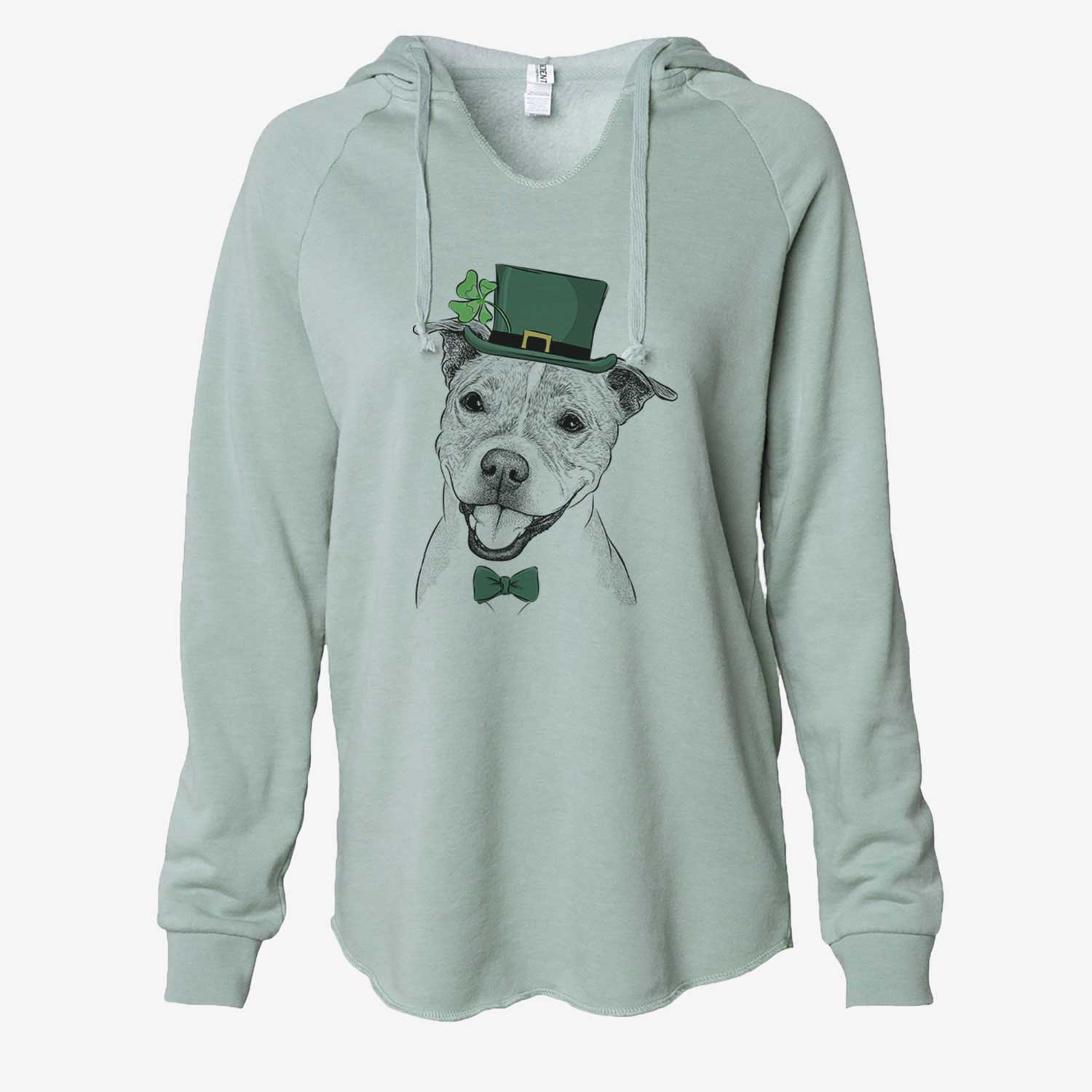 St. Patrick's BrookLyn the Staffordshire Bull Terrier - Cali Wave Hooded Sweatshirt