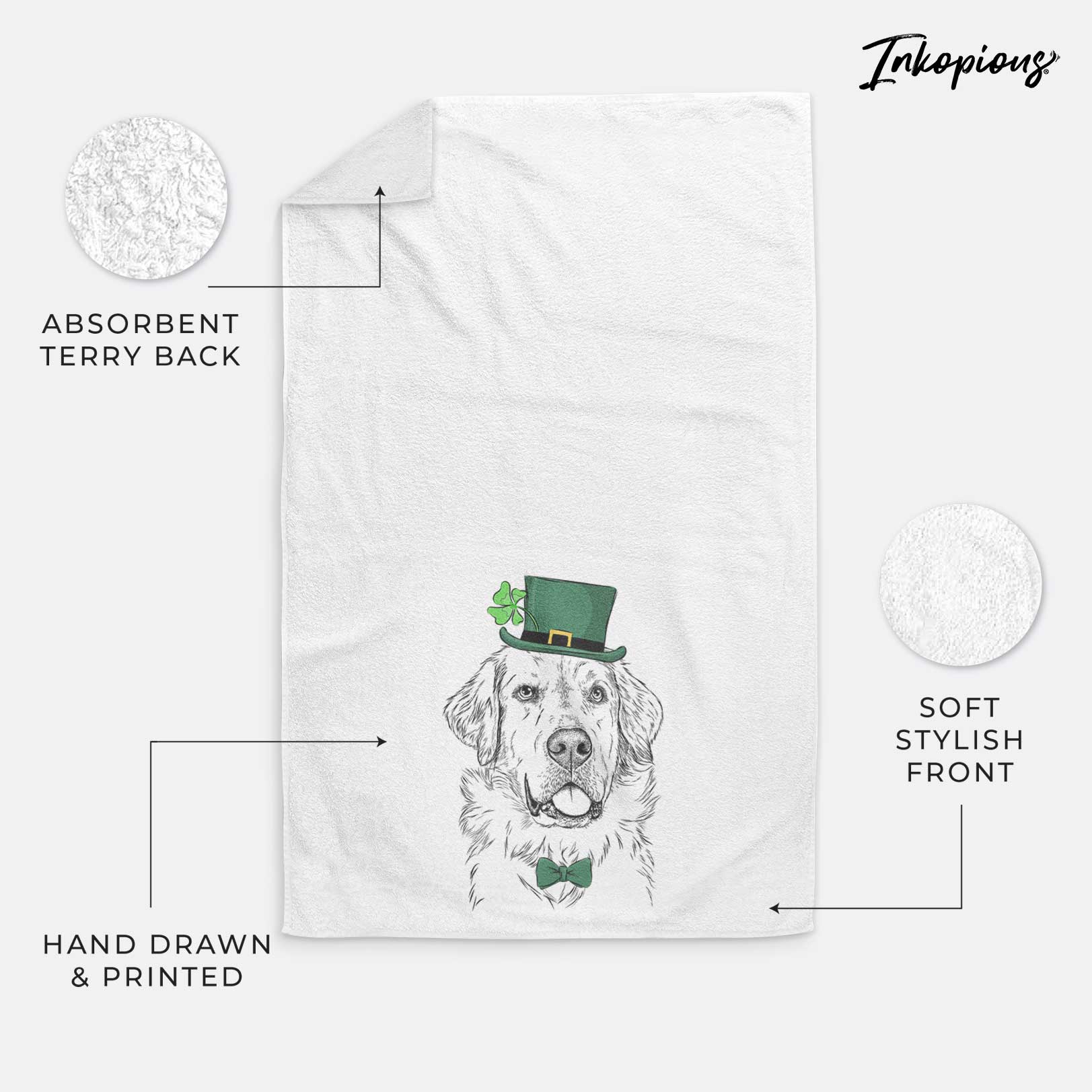 Brophy the Great Pyrenees Decorative Hand Towel