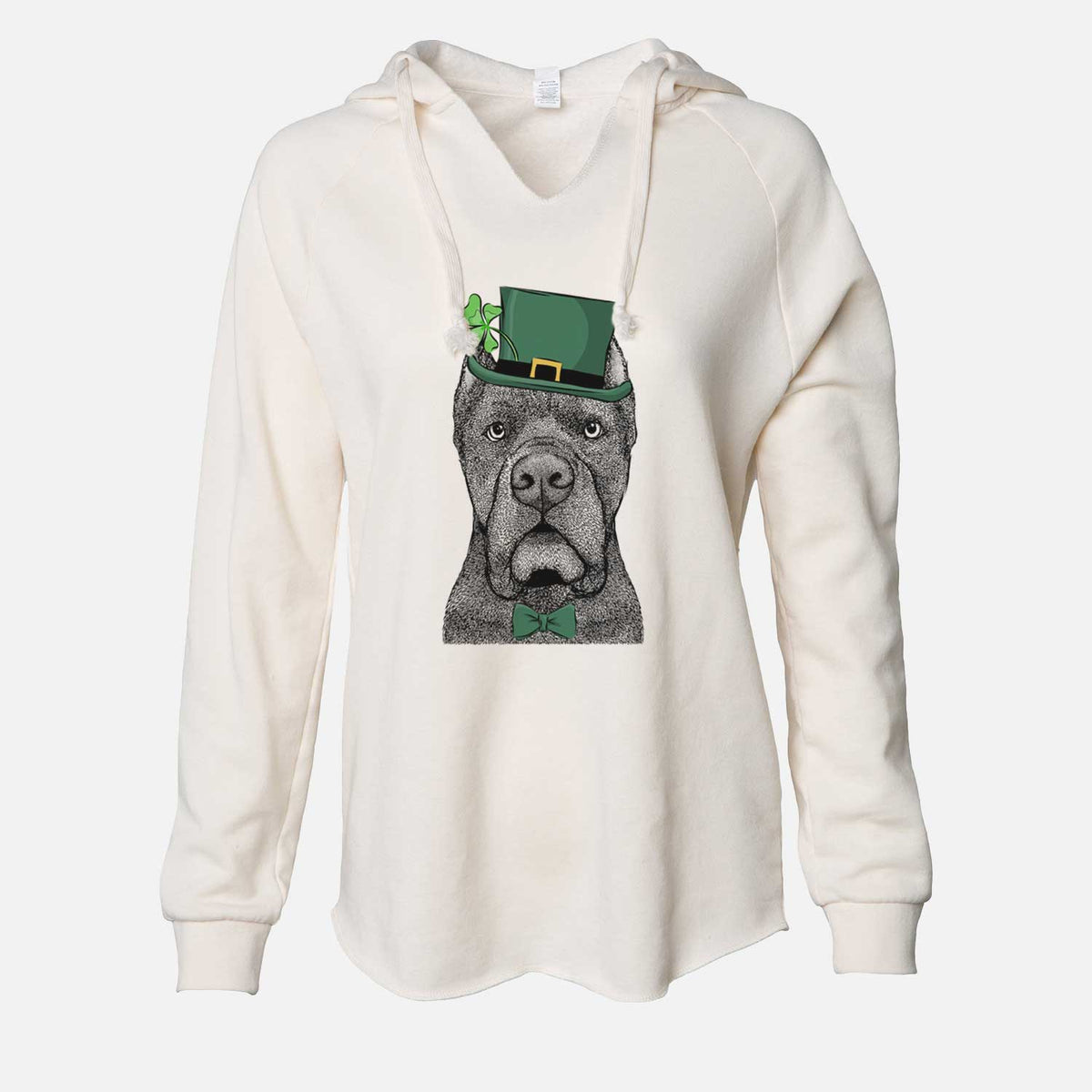 St. Patrick's Bruno the Cane Corso - Cali Wave Hooded Sweatshirt