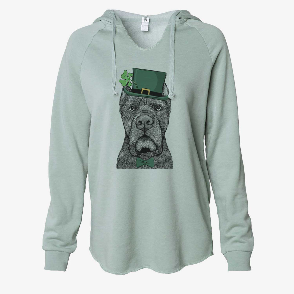 St. Patrick's Bruno the Cane Corso - Cali Wave Hooded Sweatshirt