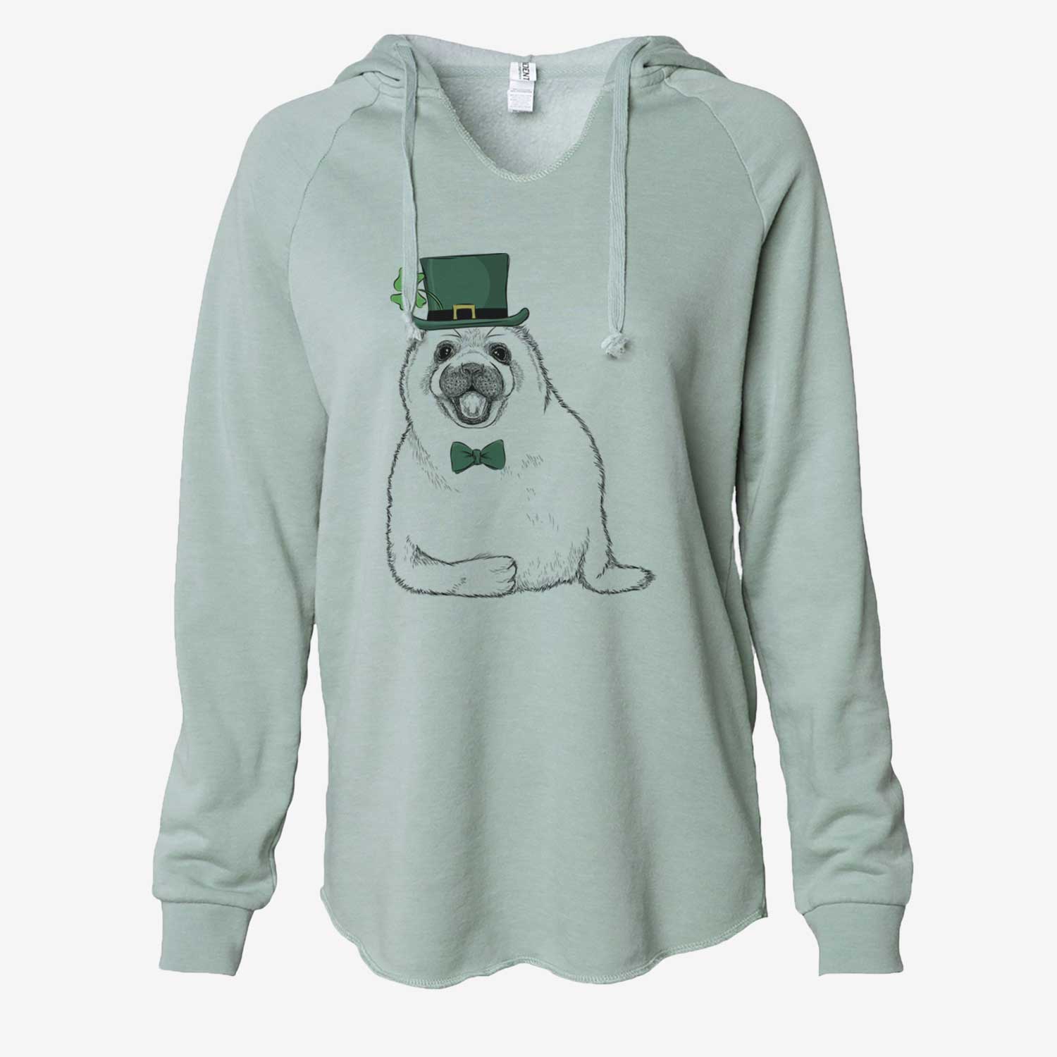 St. Patrick's Bub the Harp Seal - Cali Wave Hooded Sweatshirt