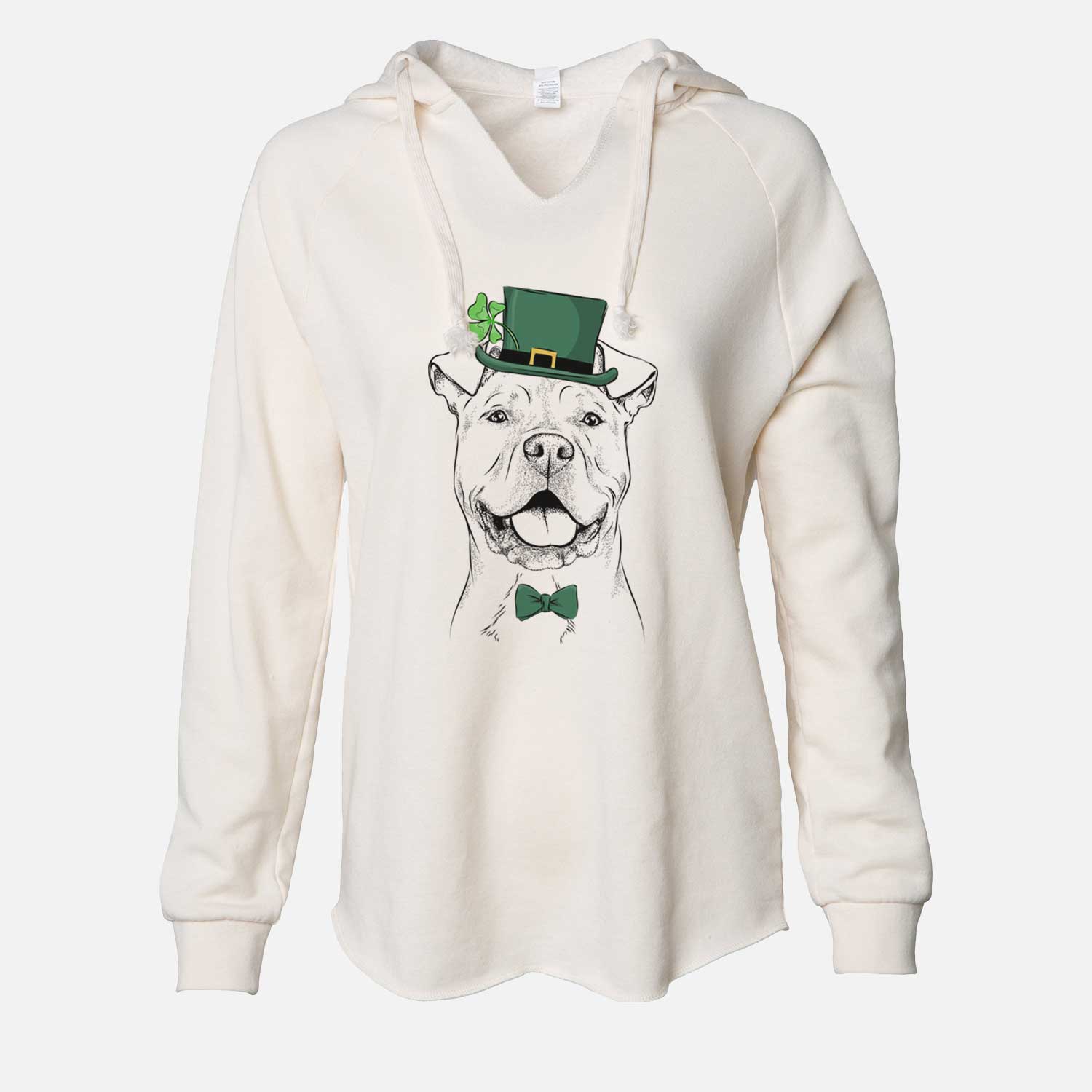 St. Patrick's Bubba Scraps the American Staffordshire Mix - Cali Wave Hooded Sweatshirt