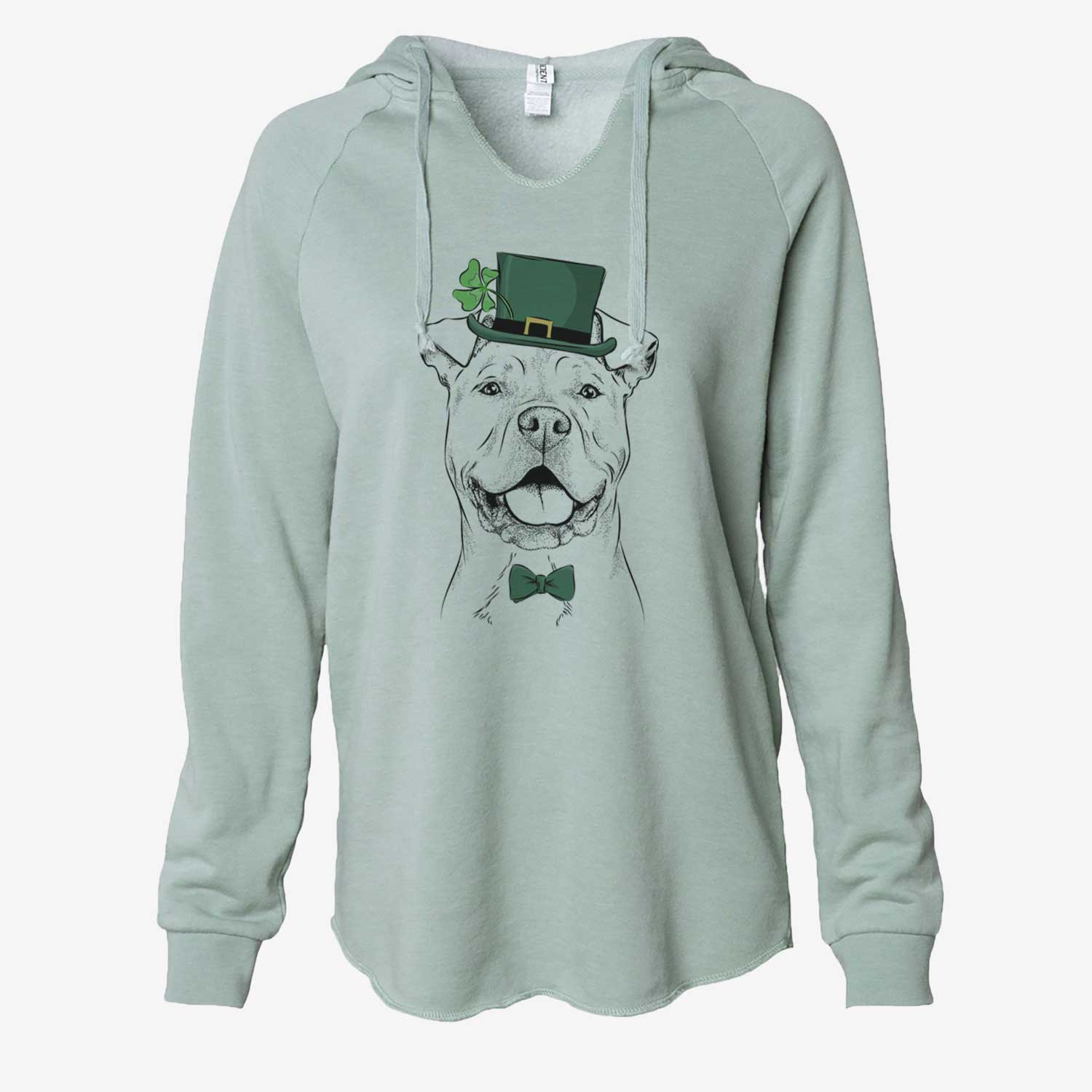 St. Patrick's Bubba Scraps the American Staffordshire Mix - Cali Wave Hooded Sweatshirt