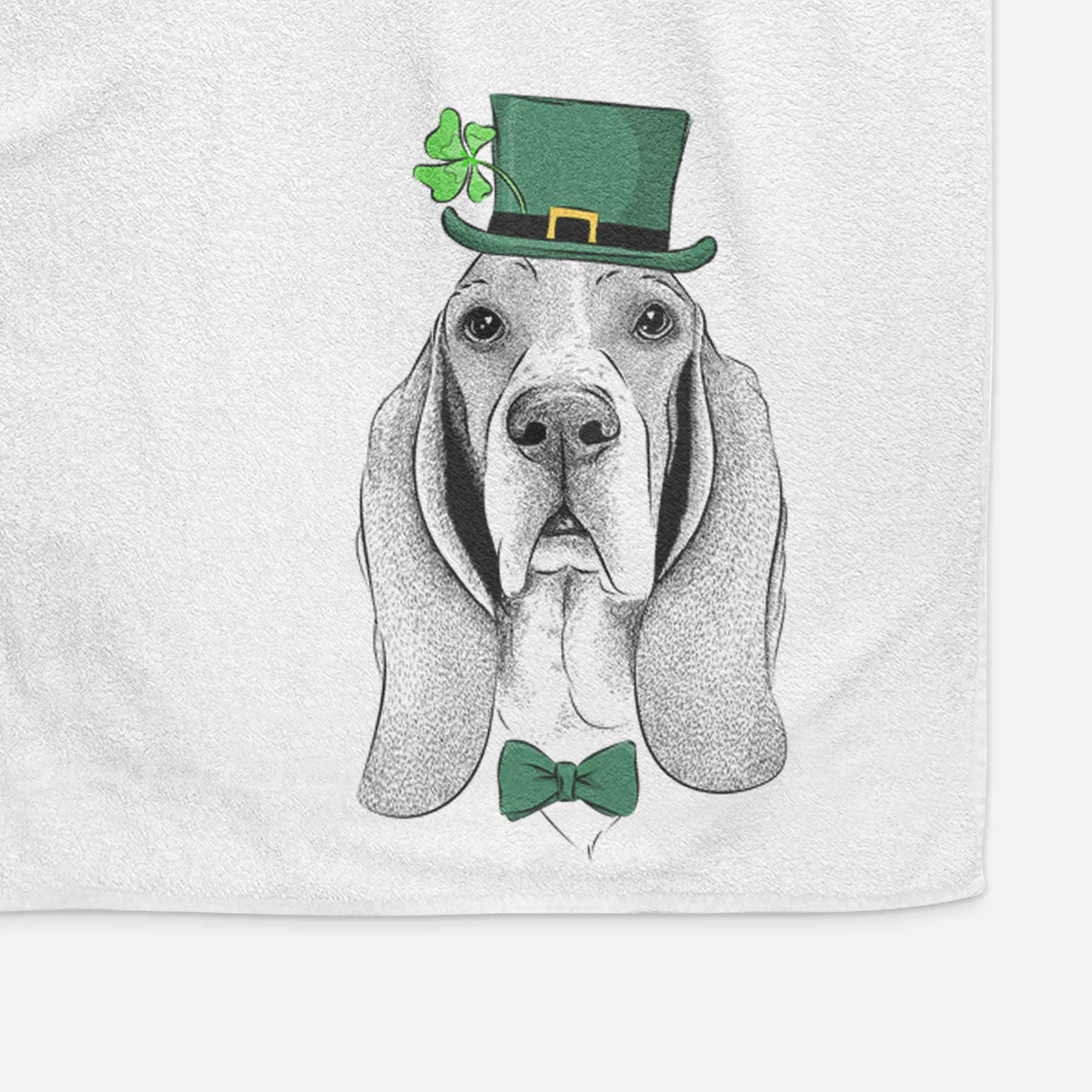 Buckley the Basset Hound Decorative Hand Towel