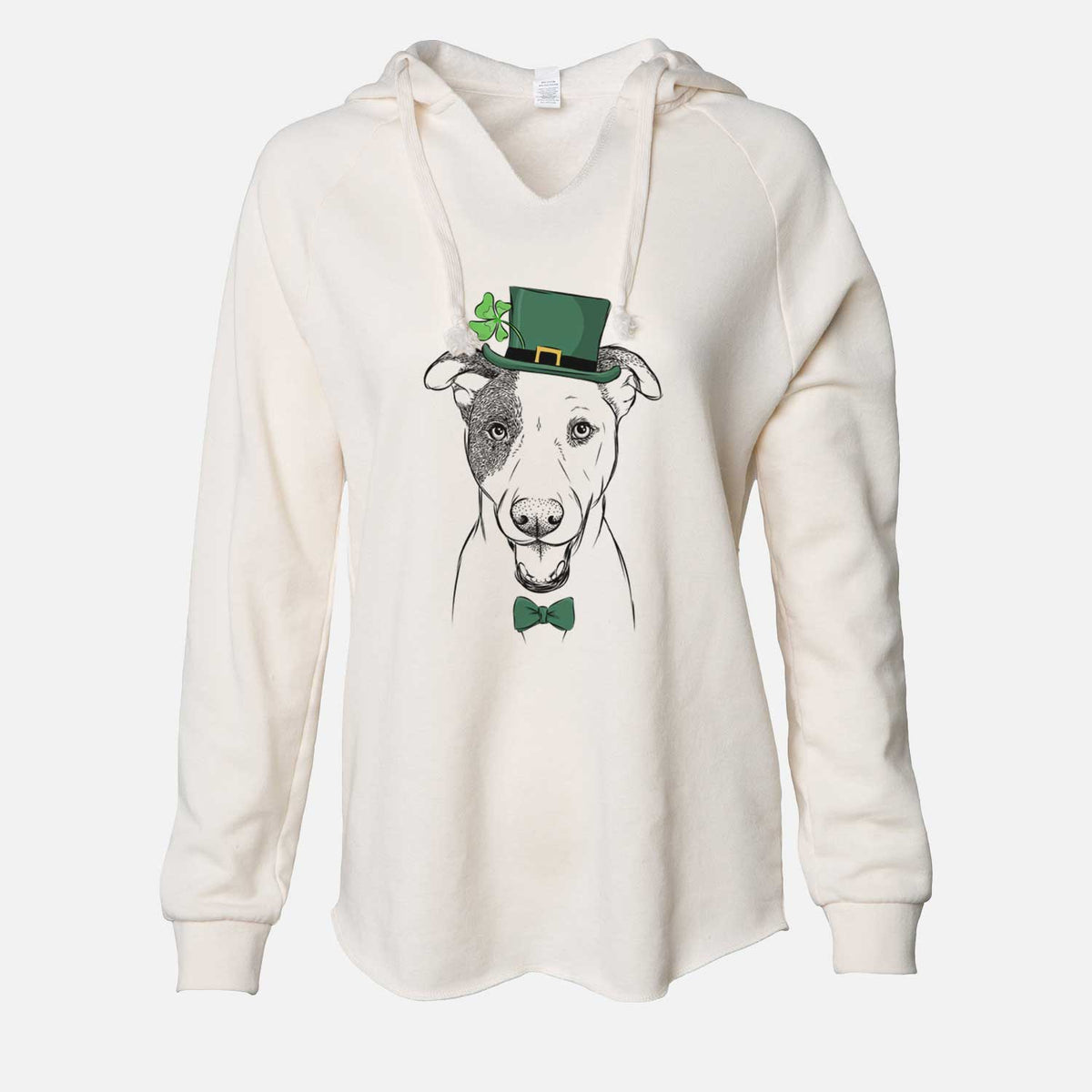 St. Patrick's Bucky the Mixed Breed - Cali Wave Hooded Sweatshirt