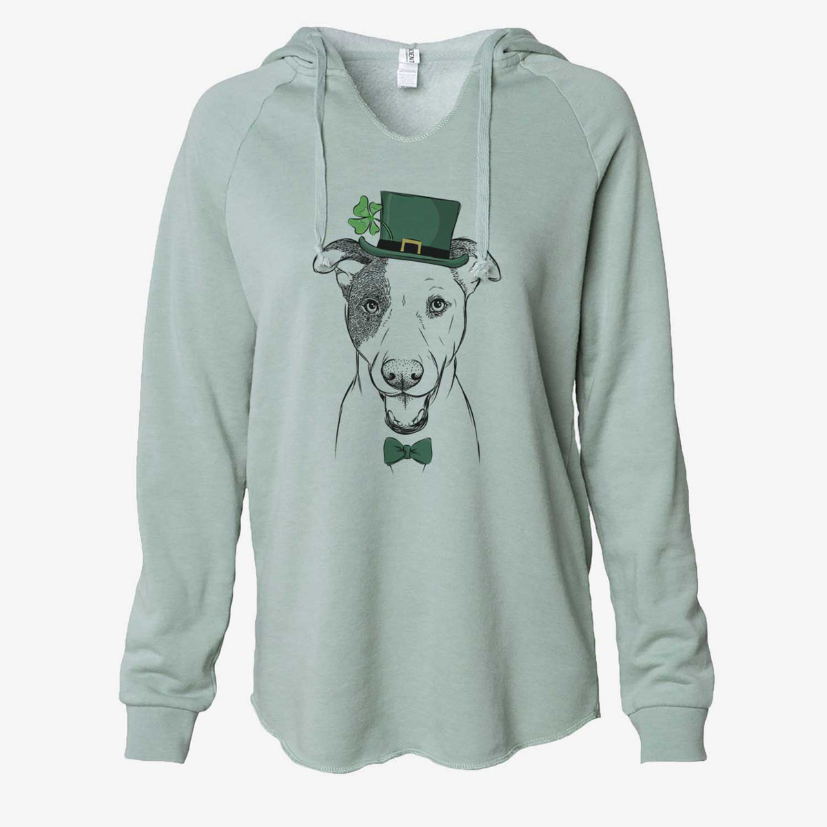 St. Patrick's Bucky the Mixed Breed - Cali Wave Hooded Sweatshirt