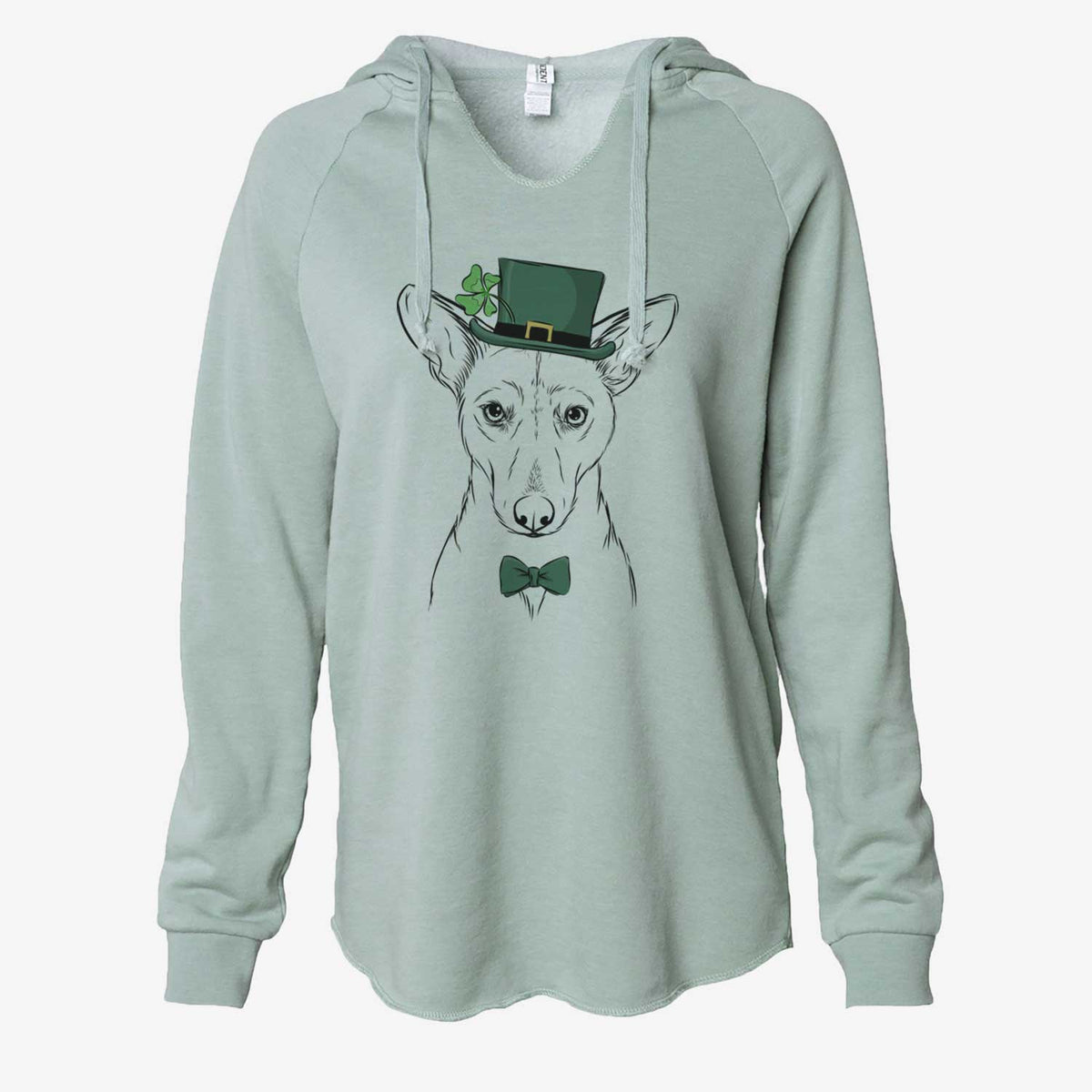 St. Patrick's Buff the Dorgi - Cali Wave Hooded Sweatshirt