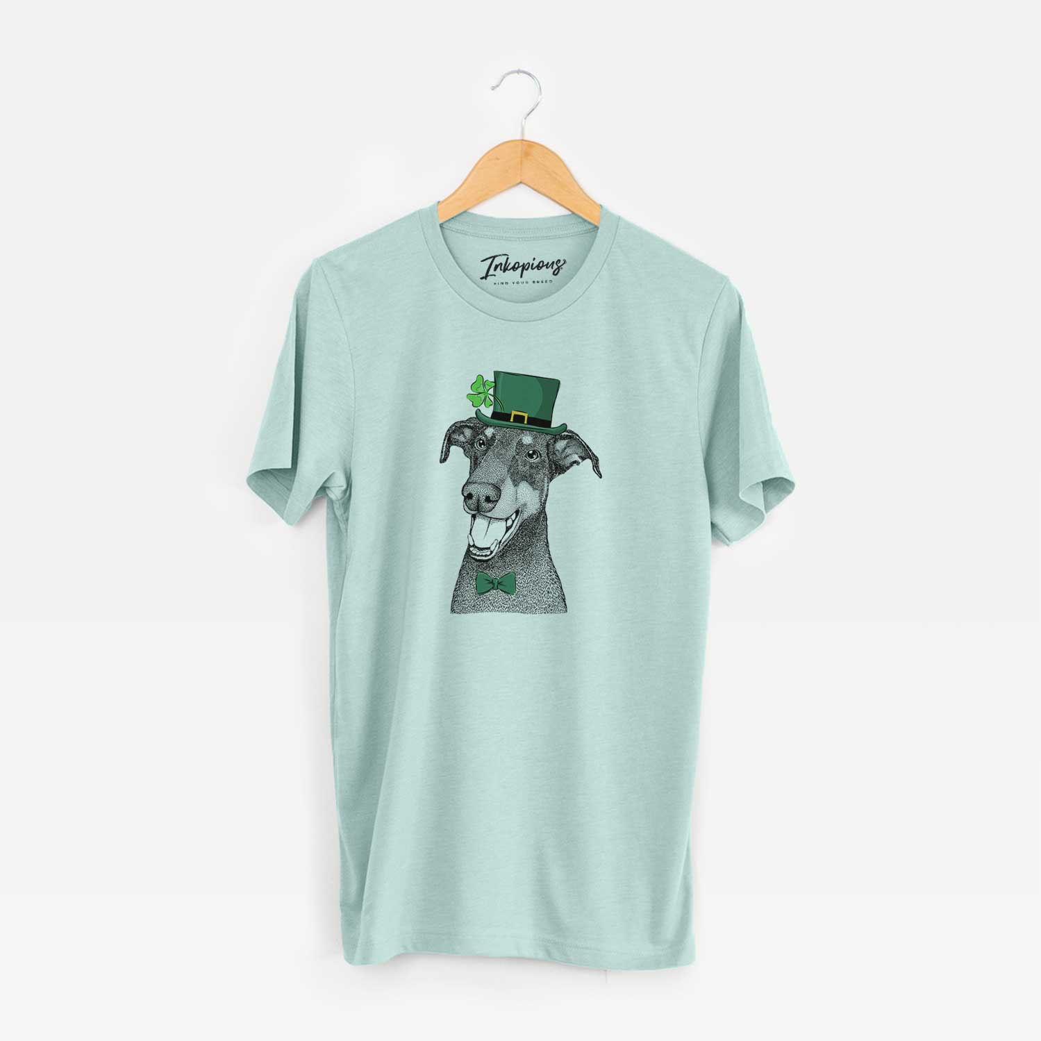 St. Patrick's Bunnie the Doberman Pinscher - Unisex Crewneck