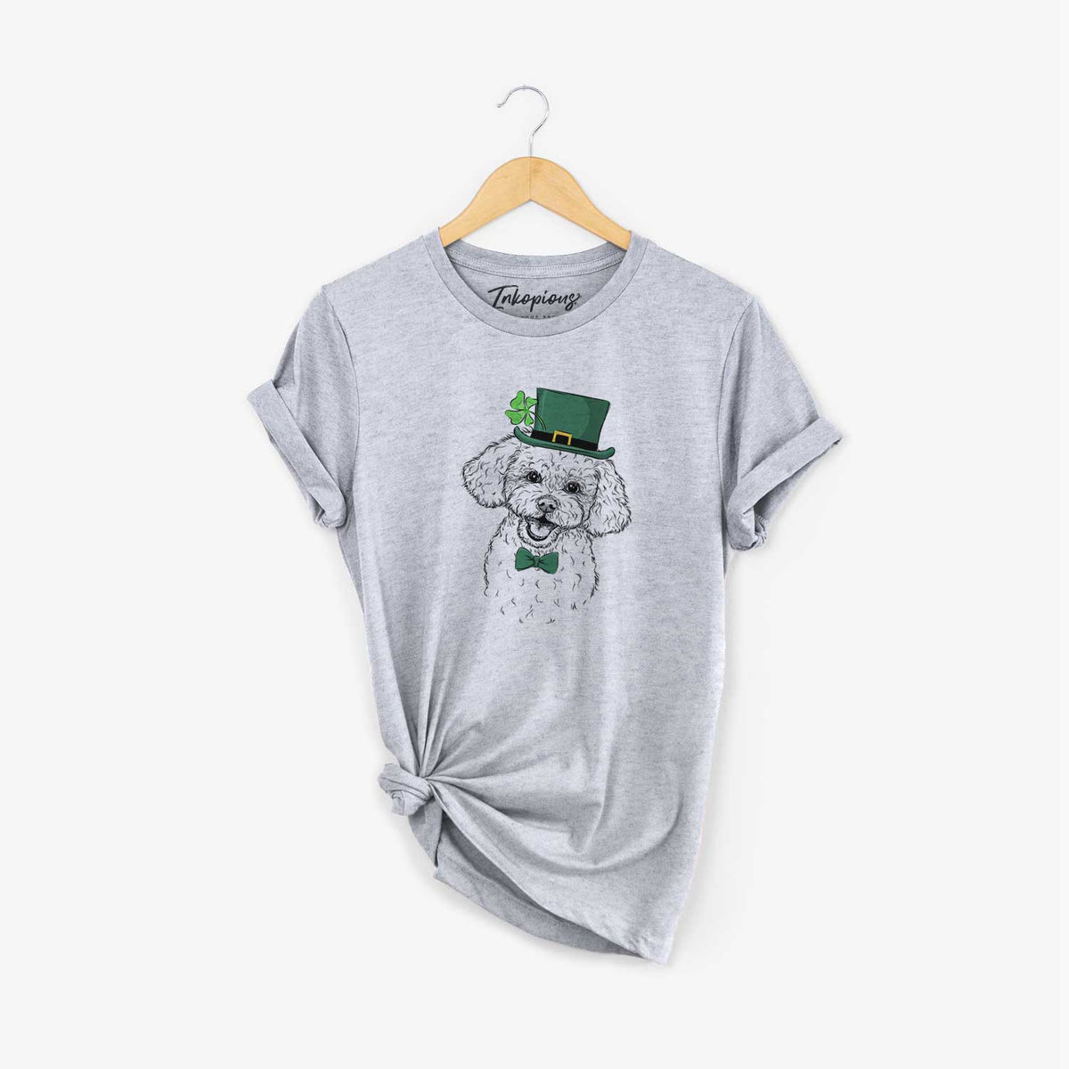 St. Patrick's Caesar the Bichon Frise - Unisex Crewneck