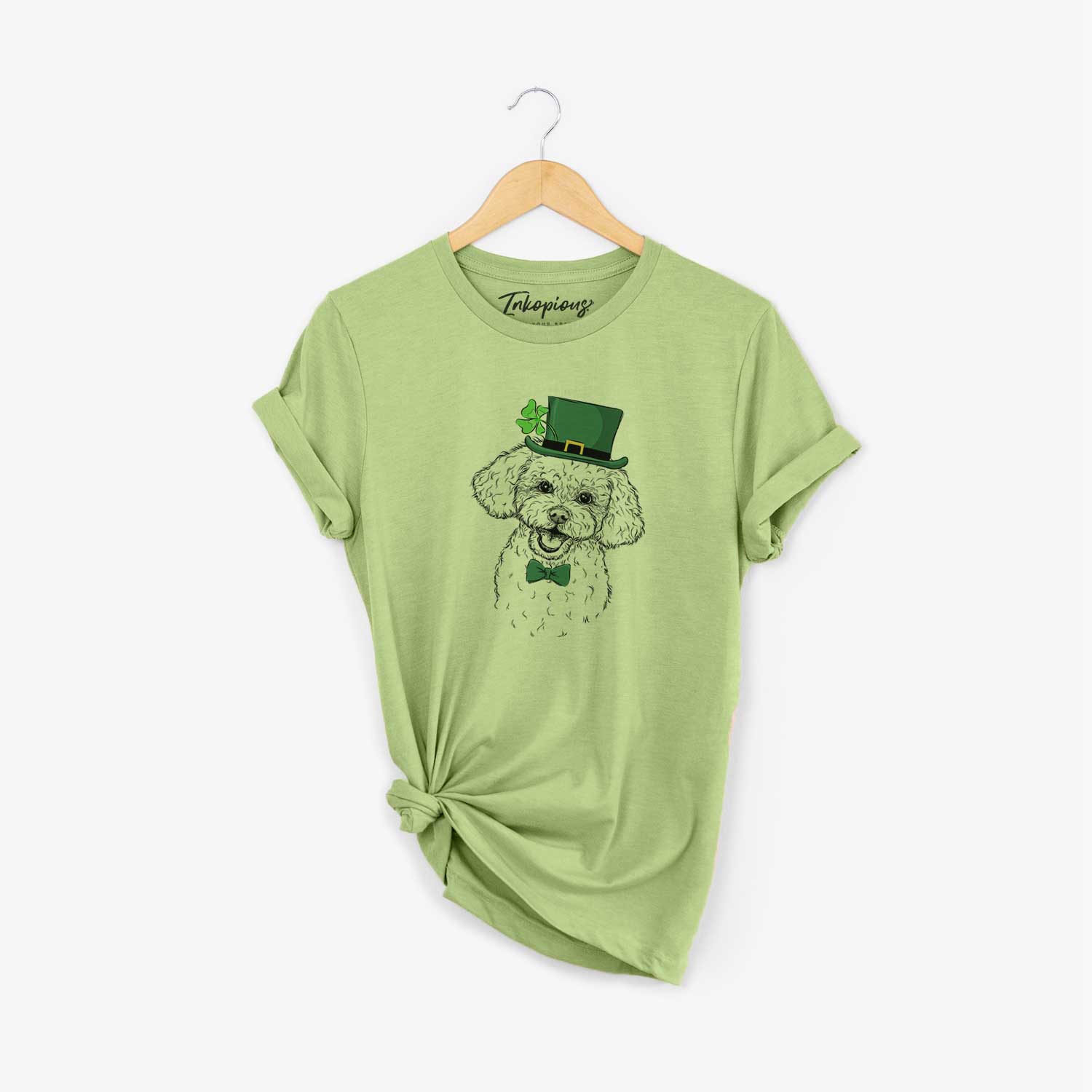 St. Patrick's Caesar the Bichon Frise - Unisex Crewneck