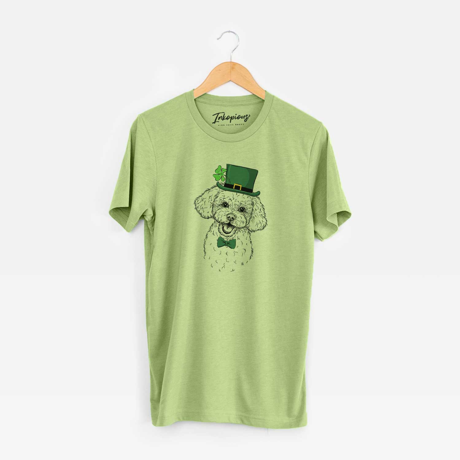 St. Patrick's Caesar the Bichon Frise - Unisex Crewneck