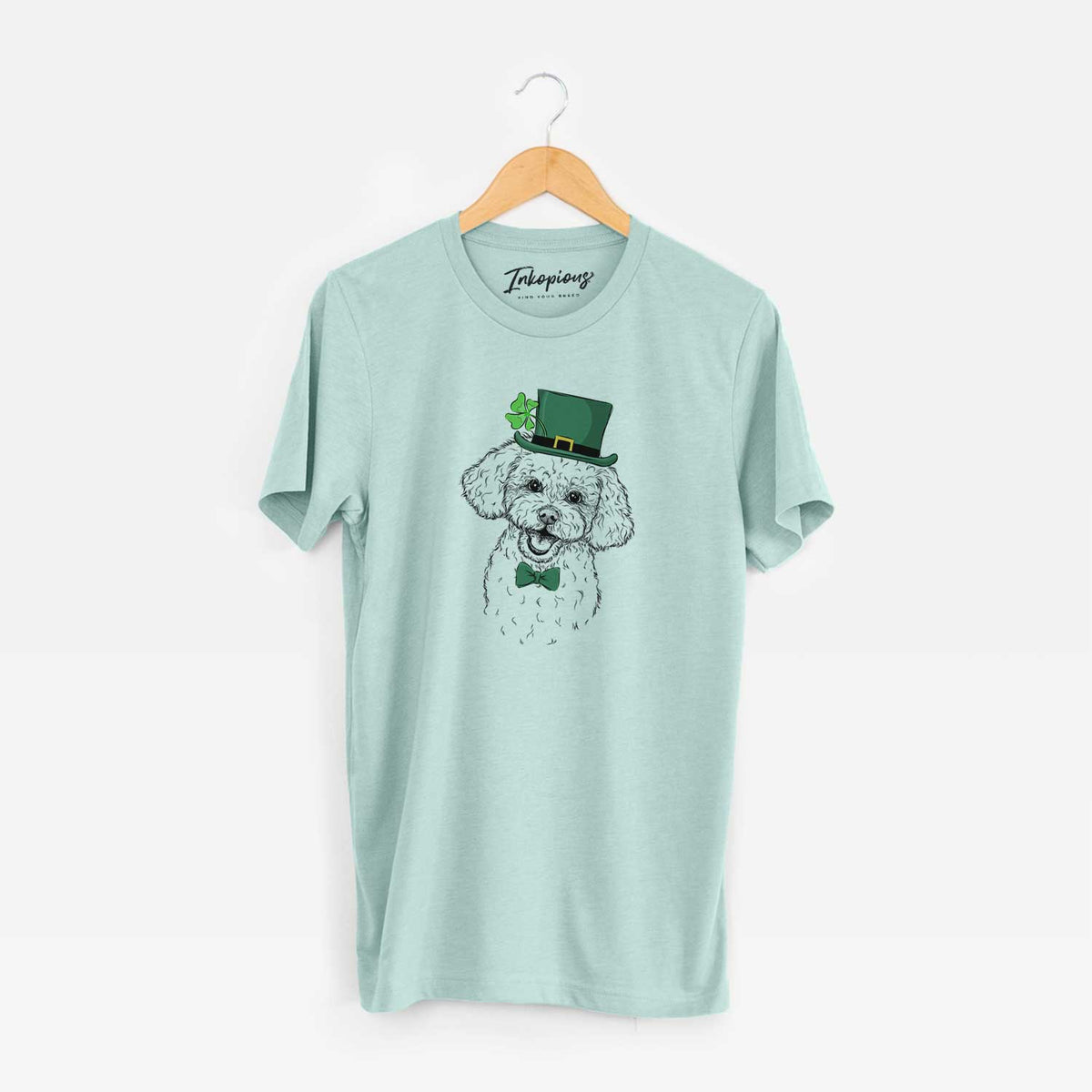 St. Patrick's Caesar the Bichon Frise - Unisex Crewneck