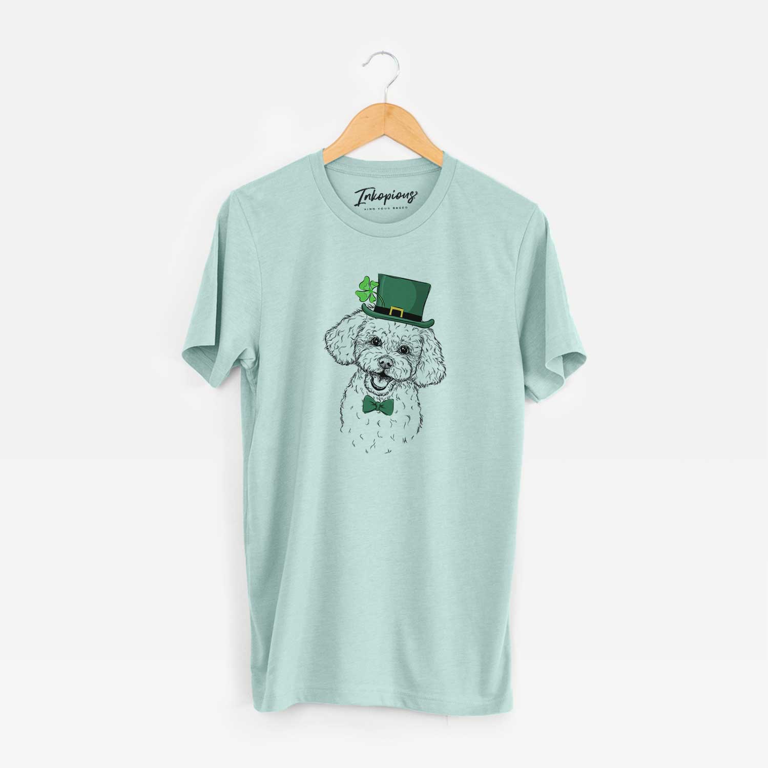 St. Patrick's Caesar the Bichon Frise - Unisex Crewneck