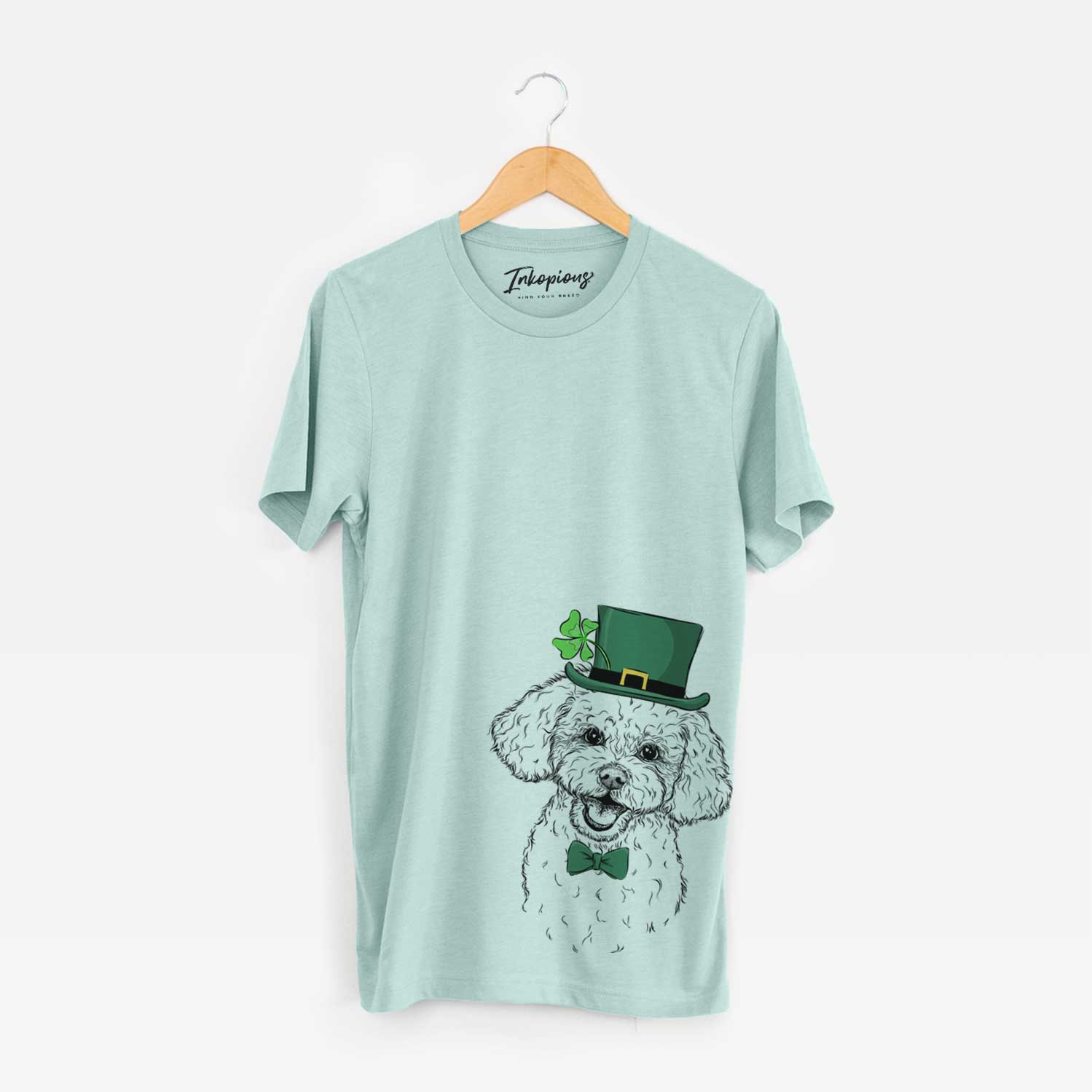St. Patrick's Caesar the Bichon Frise - Unisex Crewneck
