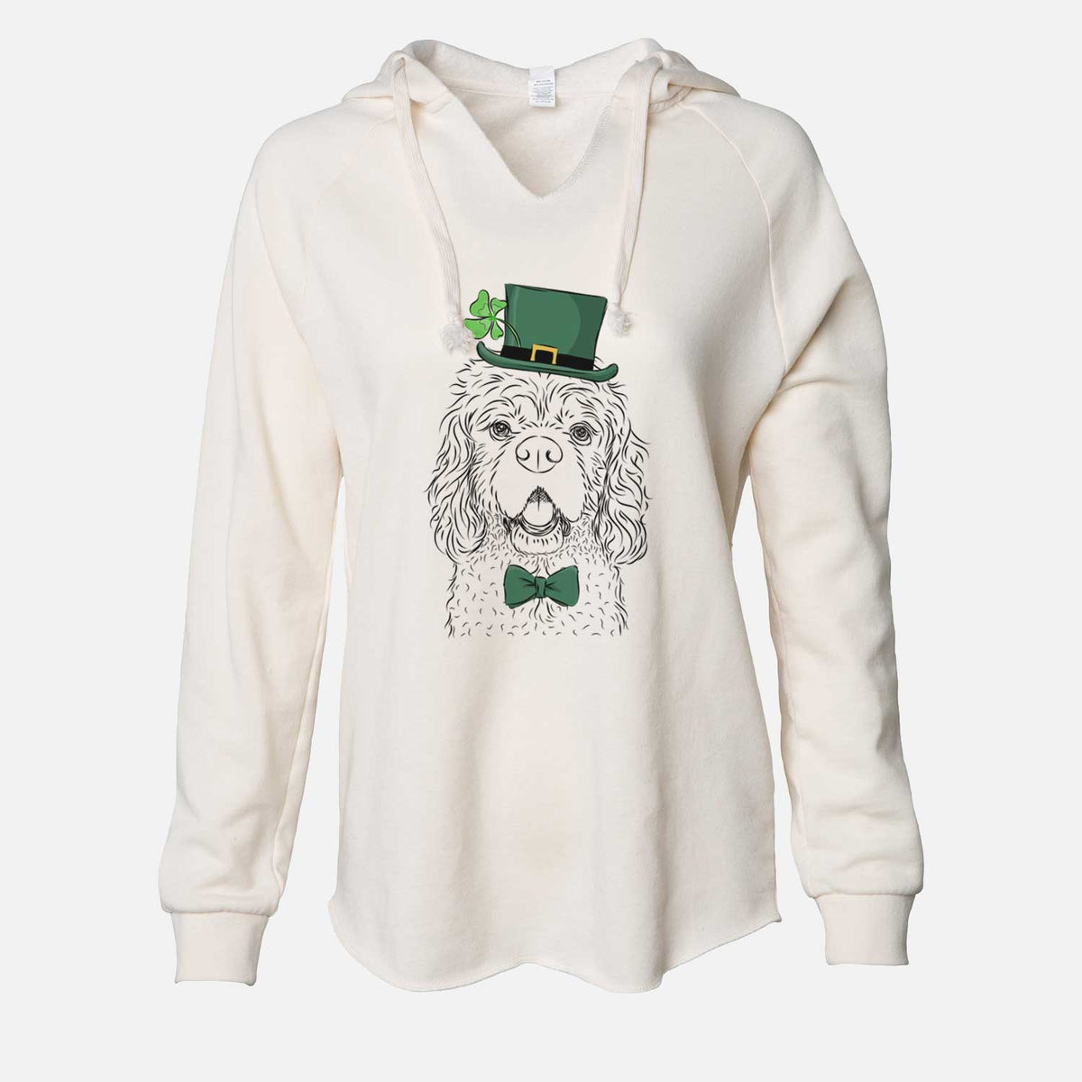 St. Patrick's Casey the American Cocker Spaniel - Cali Wave Hooded Sweatshirt