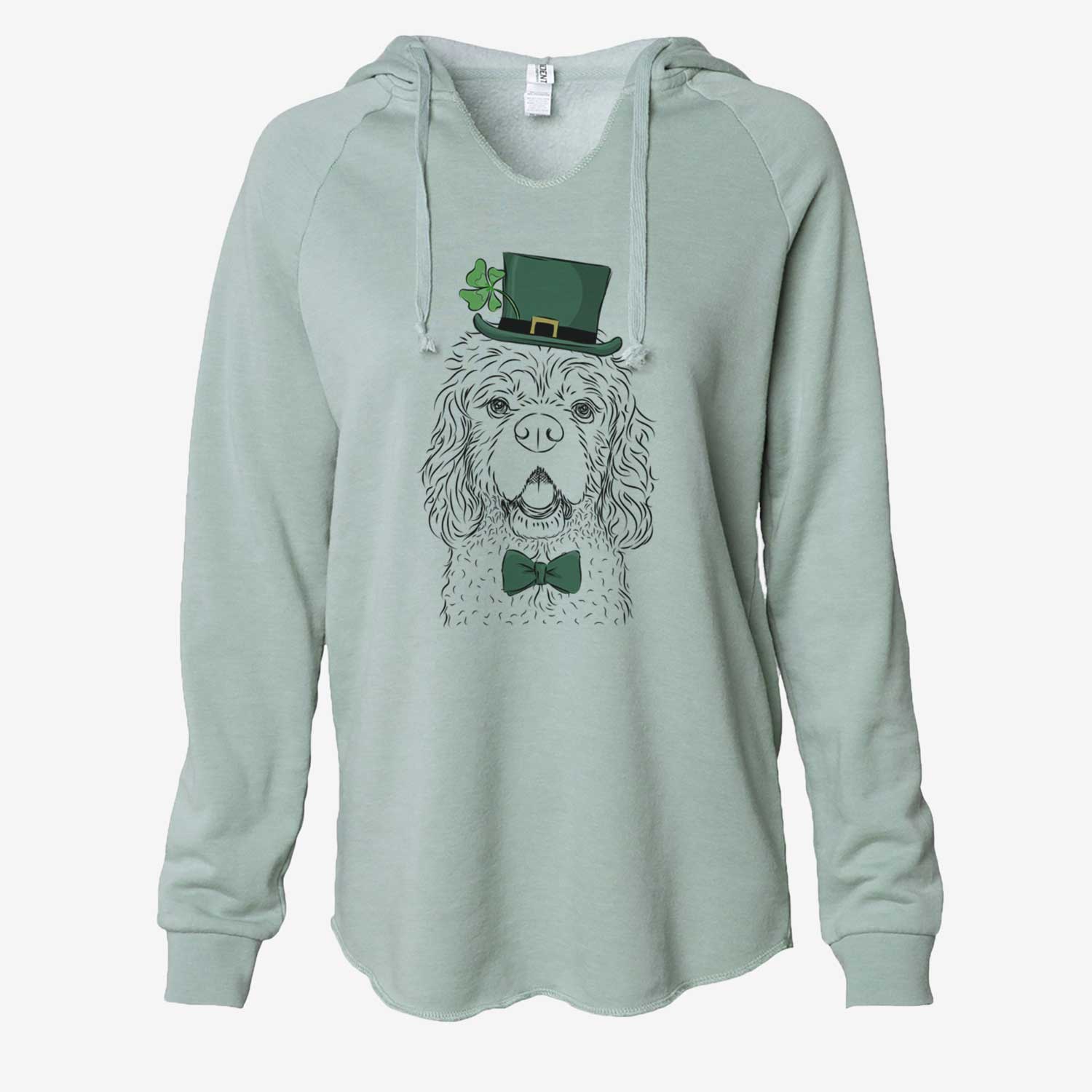 St. Patrick's Casey the American Cocker Spaniel - Cali Wave Hooded Sweatshirt
