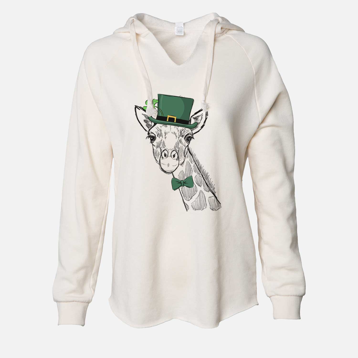 St. Patrick's Cedrick the Giraffe - Cali Wave Hooded Sweatshirt