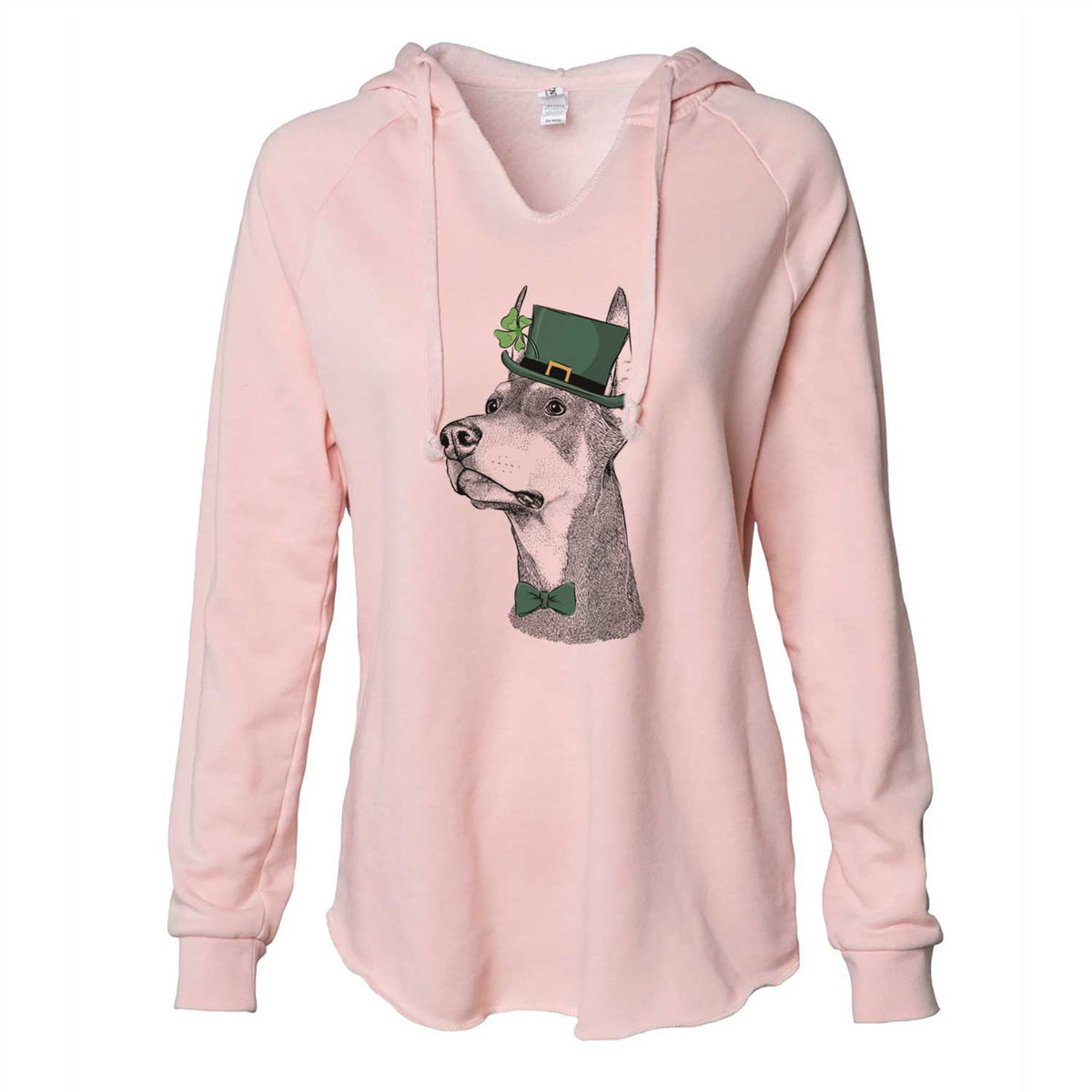 St. Patrick's Cenza the Doberman Pinscher - Cali Wave Hooded Sweatshirt