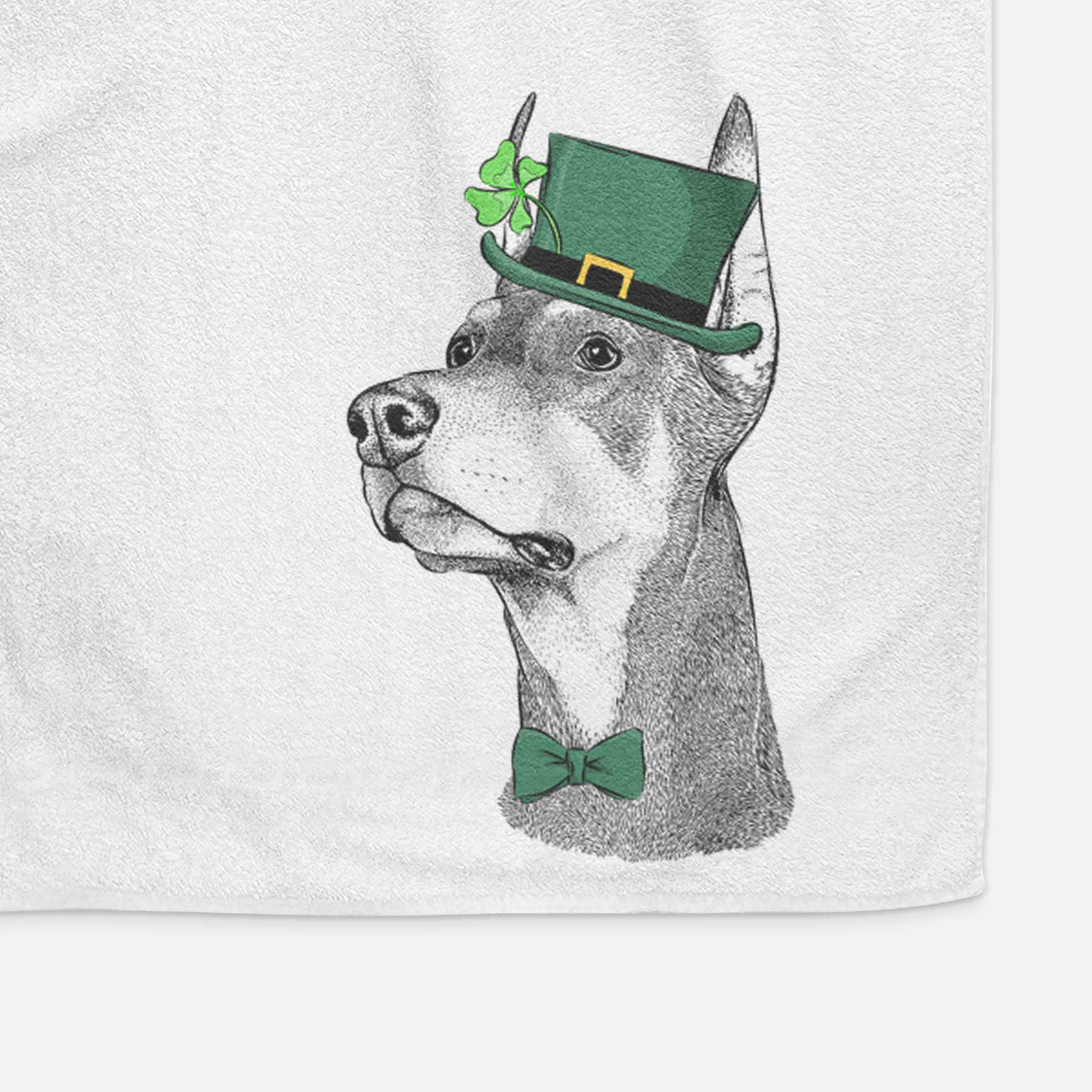 Cenza the Doberman Pinscher Decorative Hand Towel