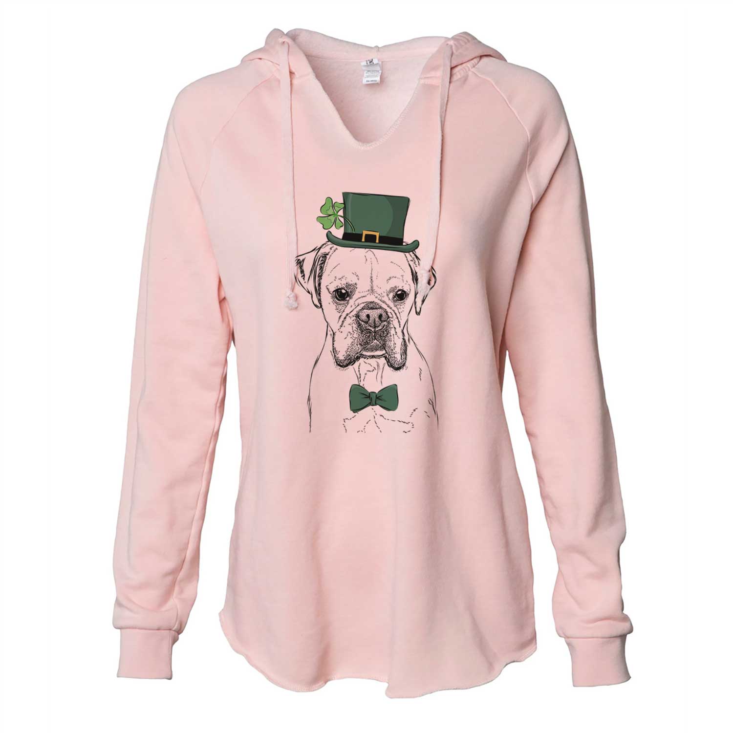 St. Patrick's Champion Bentley the Boxer - Cali Wave Hooded Sweatshirt