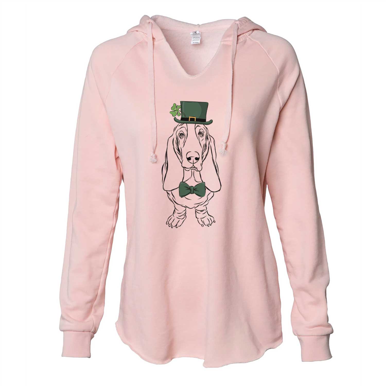 St. Patrick's Charlie the Basset Hound - Cali Wave Hooded Sweatshirt