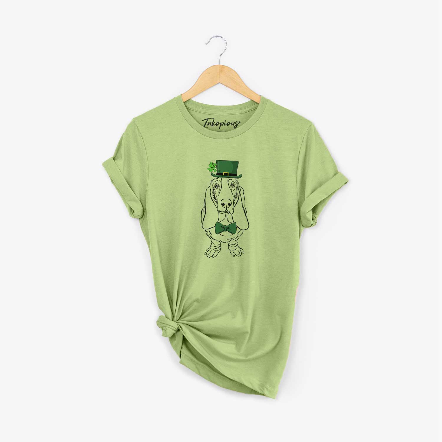 St. Patrick's Charlie the Basset Hound - Unisex Crewneck