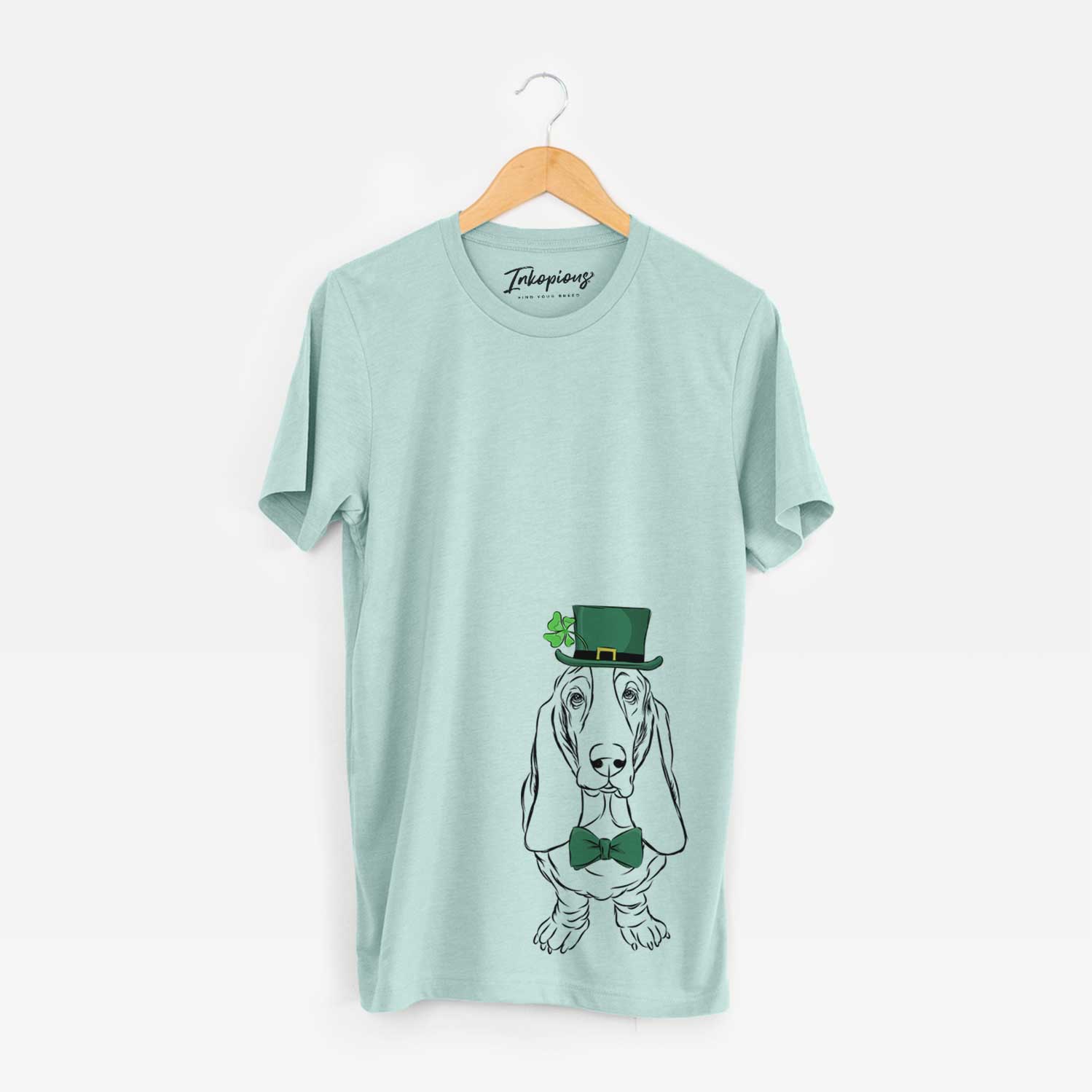 St. Patrick's Charlie the Basset Hound - Unisex Crewneck